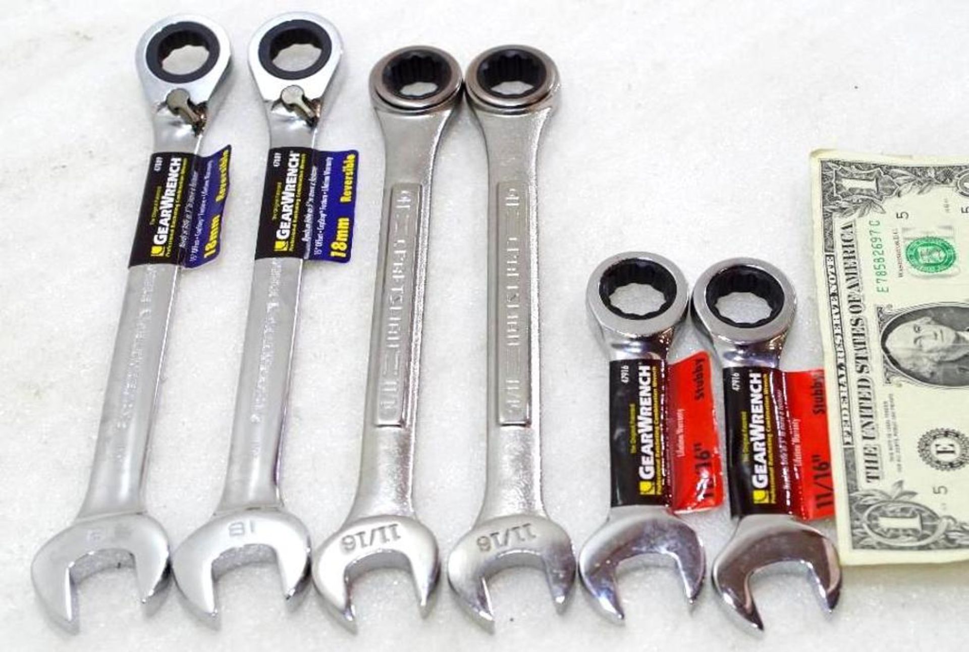 (6) NEW Ratcheting Combination Wrenches
