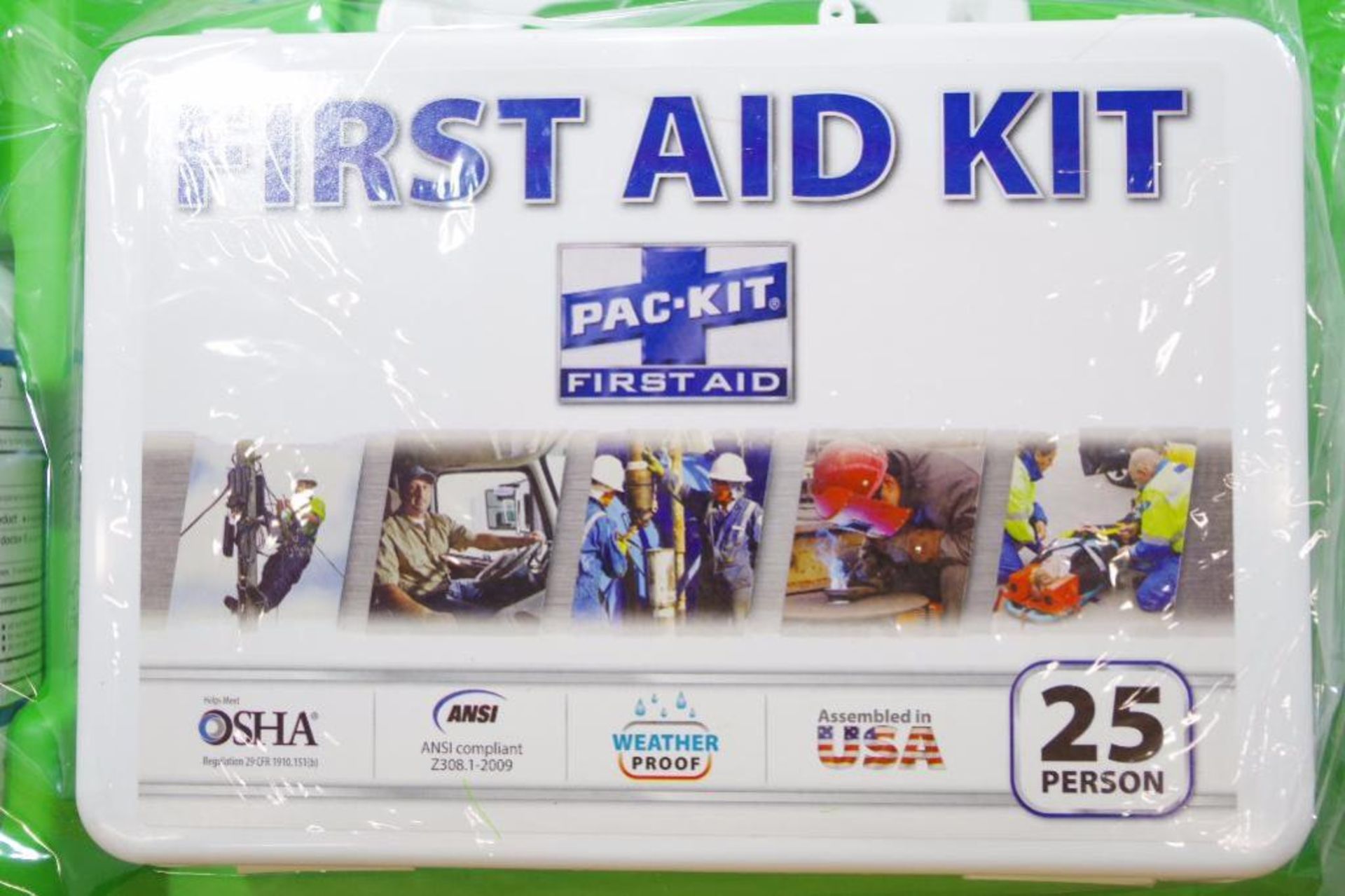 First Aid Kit w/ Eye & Face Wash, Wall Mountable (Expired July 2017) - Image 2 of 4