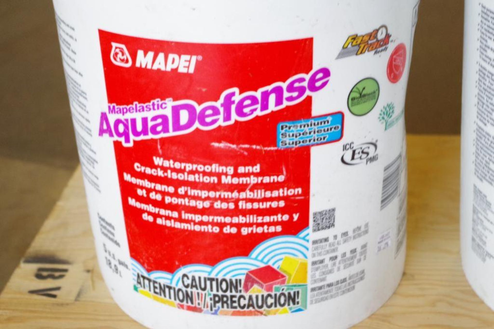 [4] MAPEI Containers: (2) Aquadefense 5-Gal. Buckets & (2) Beige Flexcolor 2-Gal. Buckets - Image 3 of 4