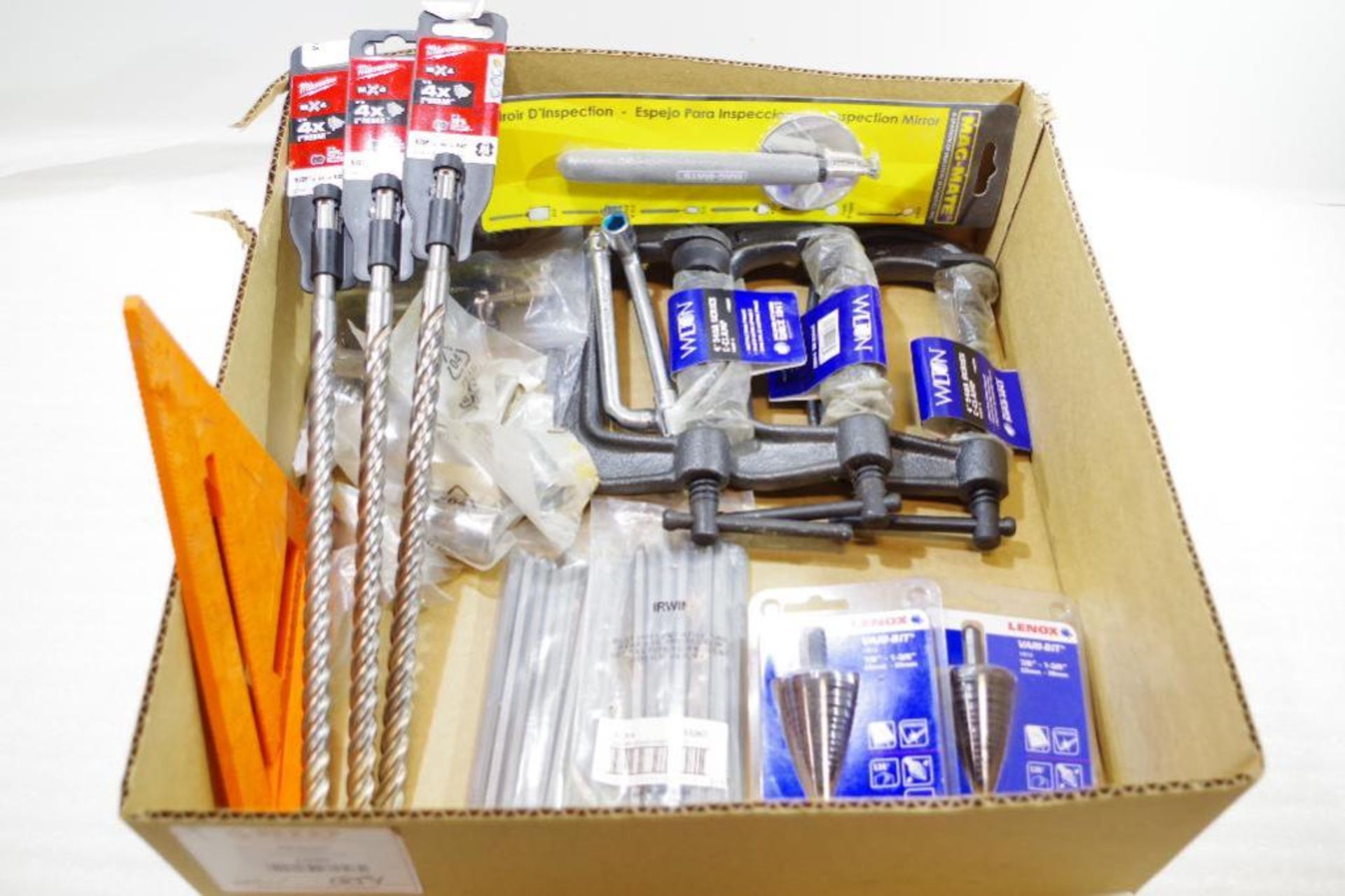 [QTY] MILWAUKEE Drill Bits, WILTON Clamps, LENOX Step Bits & Much More