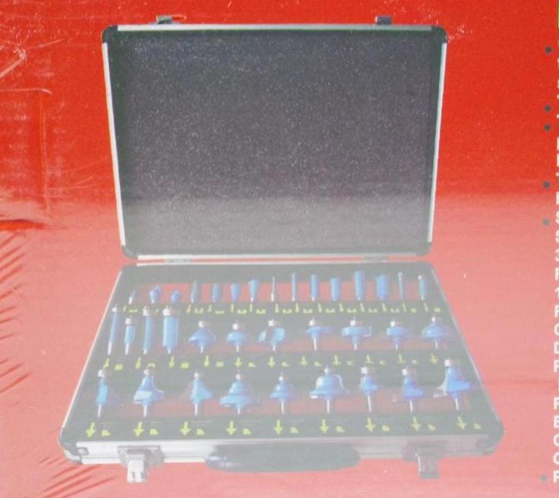 NEW 35-Piece Carbide Tip Ball Bearing 1/4" Shank Router Bit Set - Image 3 of 4