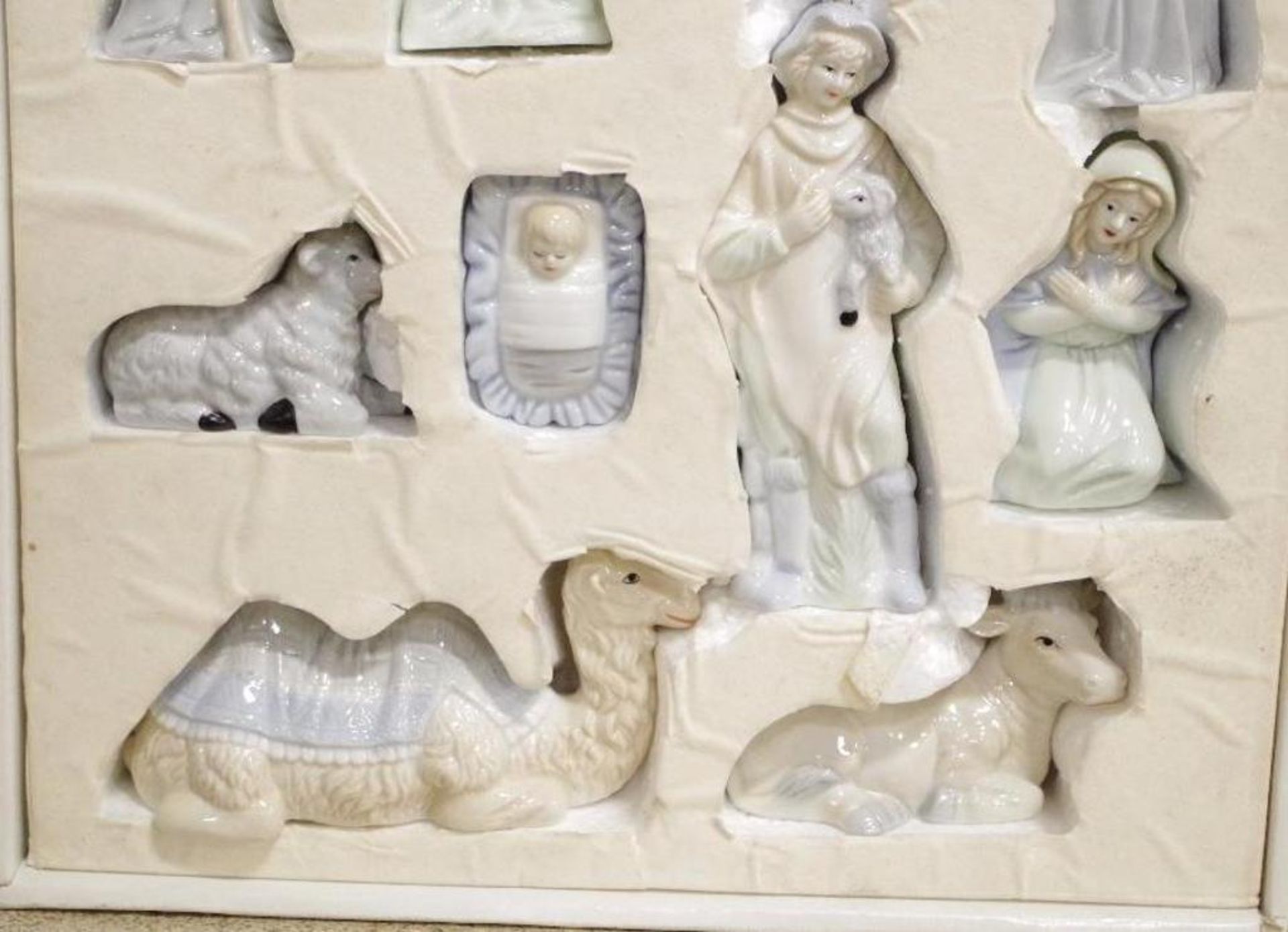 10-Piece Porcelain Nativity Set - Image 2 of 4