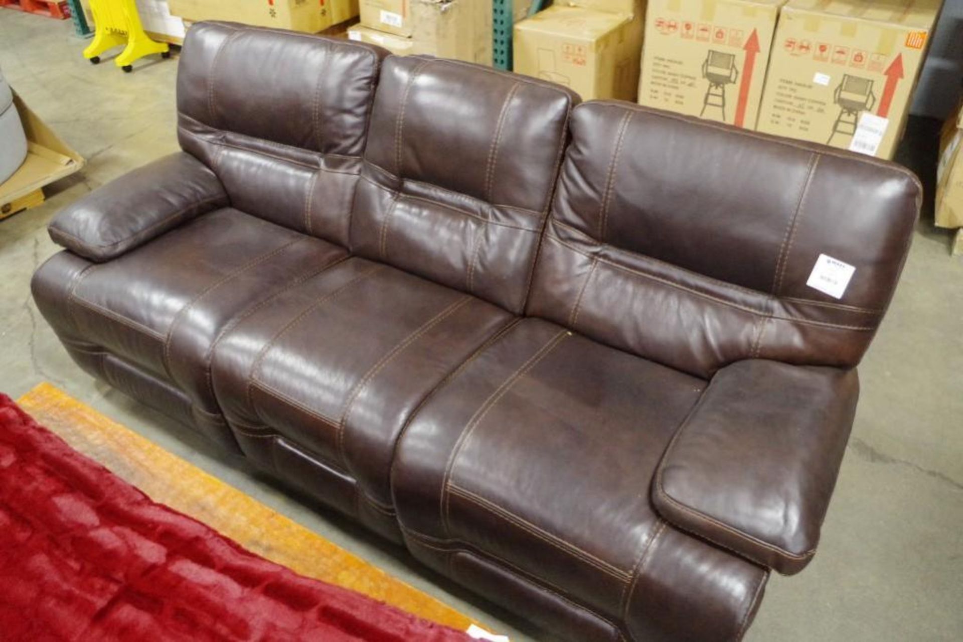 PULASKI Premium Top Grain Leather Reclining Sofa