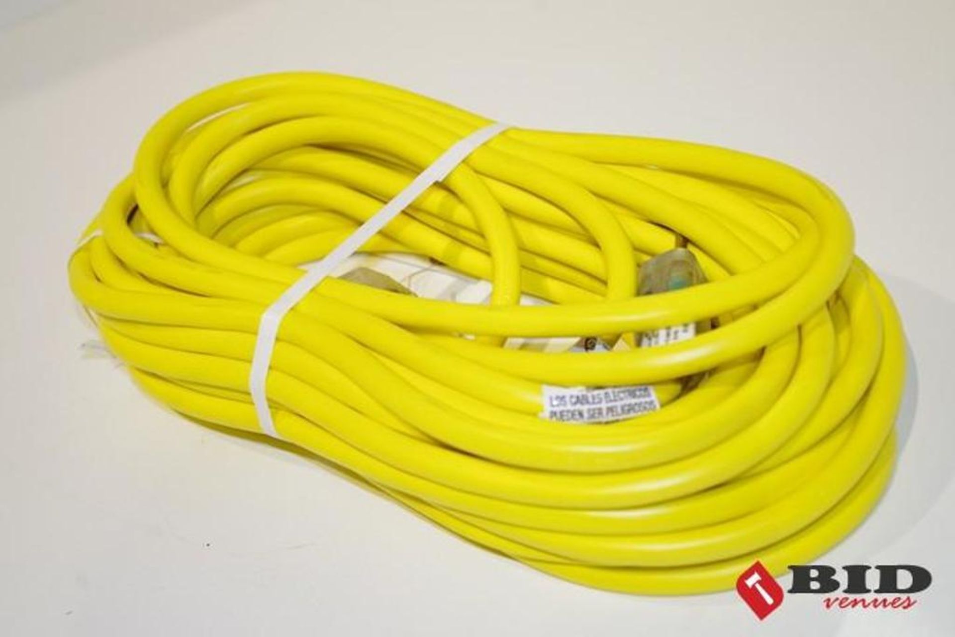 NEW 50 Ft. 12 Gauge Extension Cord w/ Lighted Ends (Yellow), Made in USA