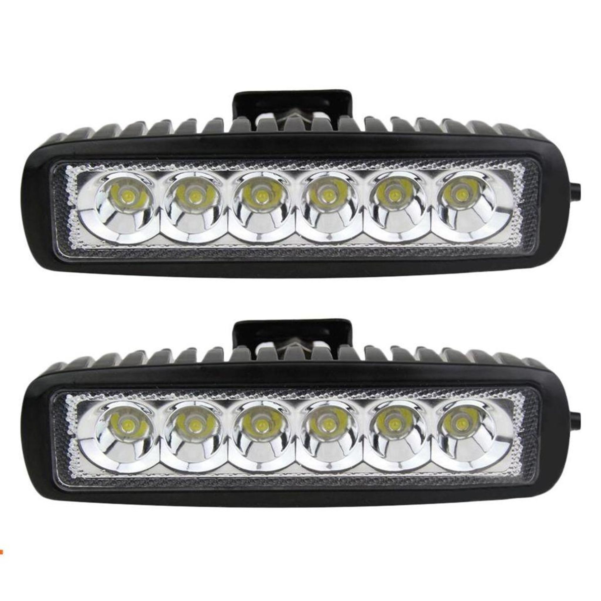 [2] NEW 6" LED Light Bar 18W Fits: 12V/24V Vehicles