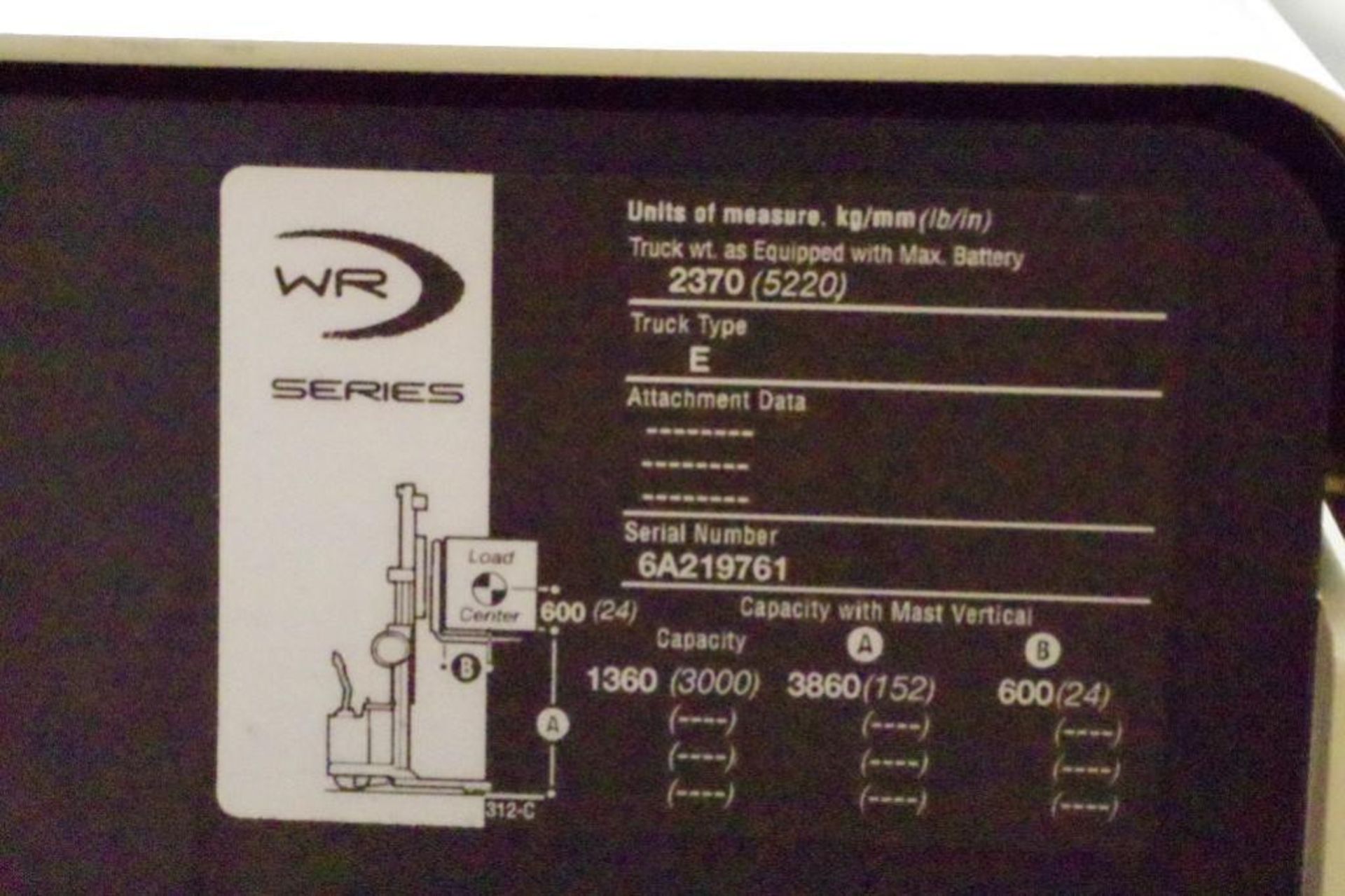 CROWN WR Series Electric Walk Behind Forklift, Walkie Stacker w/ Charger (see description) - Image 2 of 14