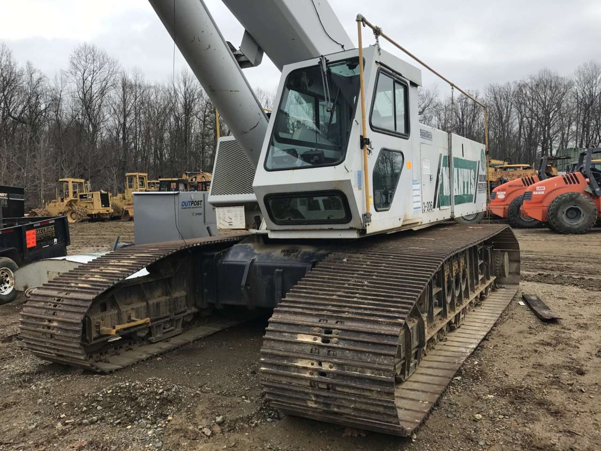 2004 Mantis 10010MX Crawler Crane 50 Ton Capacity, Spandeck, Cummins Engine, A/C, Johnson Block, - Image 4 of 7