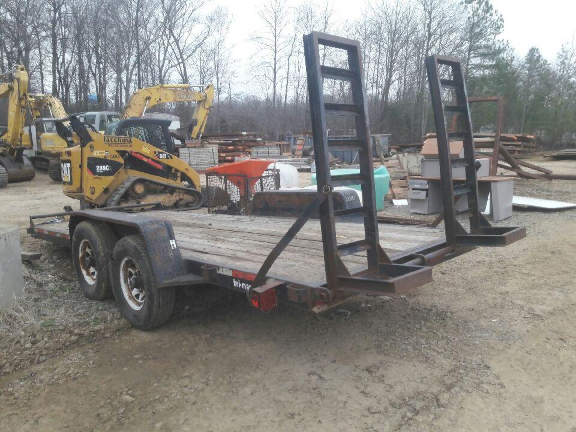 2004 Bri-Mar Flatbed Trailer, Dual Axle, Drop Down Ramps, VIN 43TDC18244C024467 - Image 3 of 3