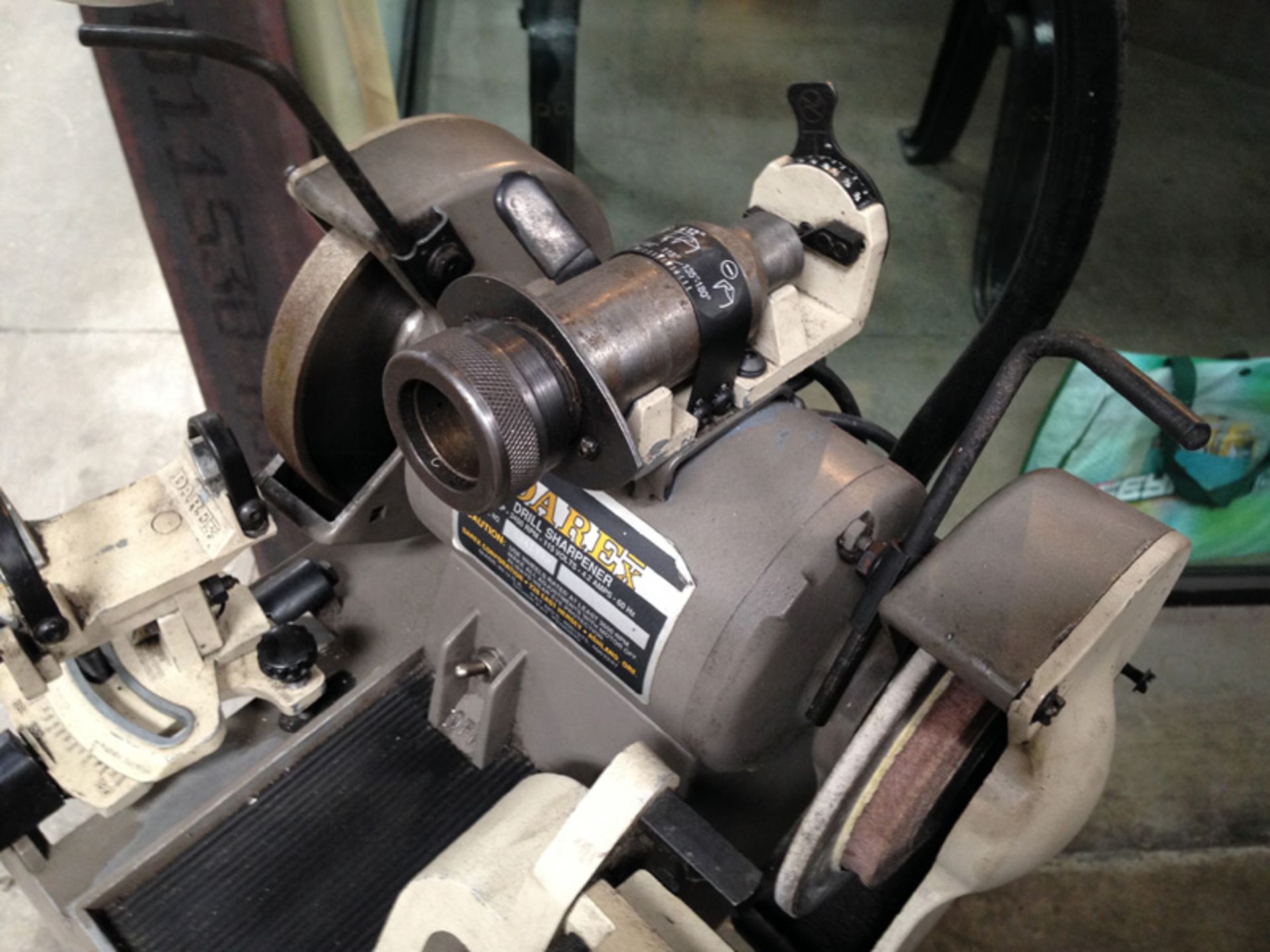 Darex - Drill Grinder, 1/16'' - 3/4'' , Model M-4, S/N 534130C, Stand, Note: Single Phase Motor, - Image 4 of 6