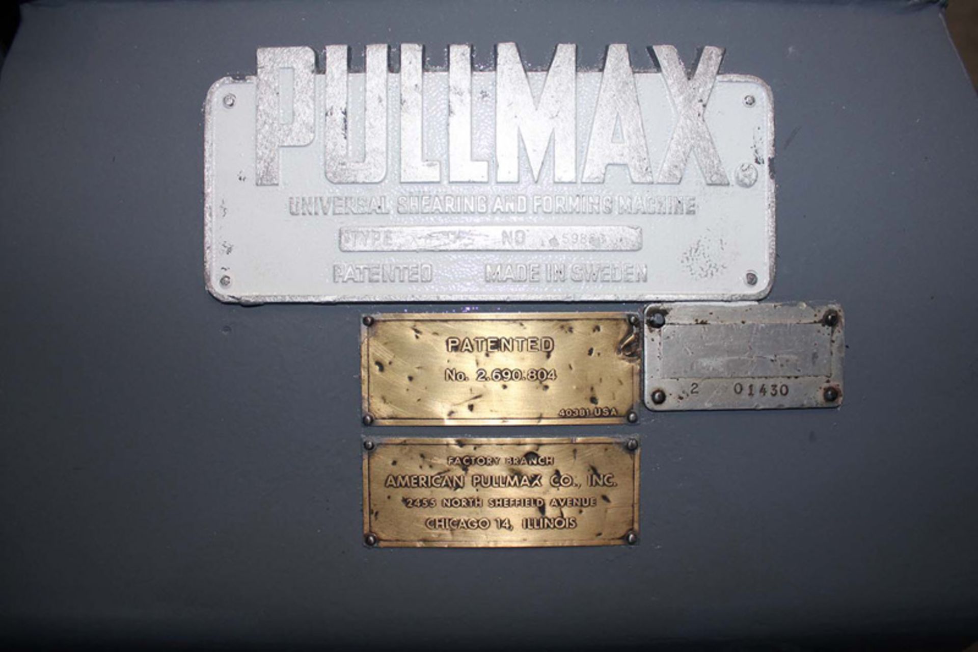 Pullmax - Beveling Machine, 2 1/2'' x 25- 55 Degrees, Model X- 6, S/N 59883, 4 7/8'' Diameter Of - Image 7 of 7