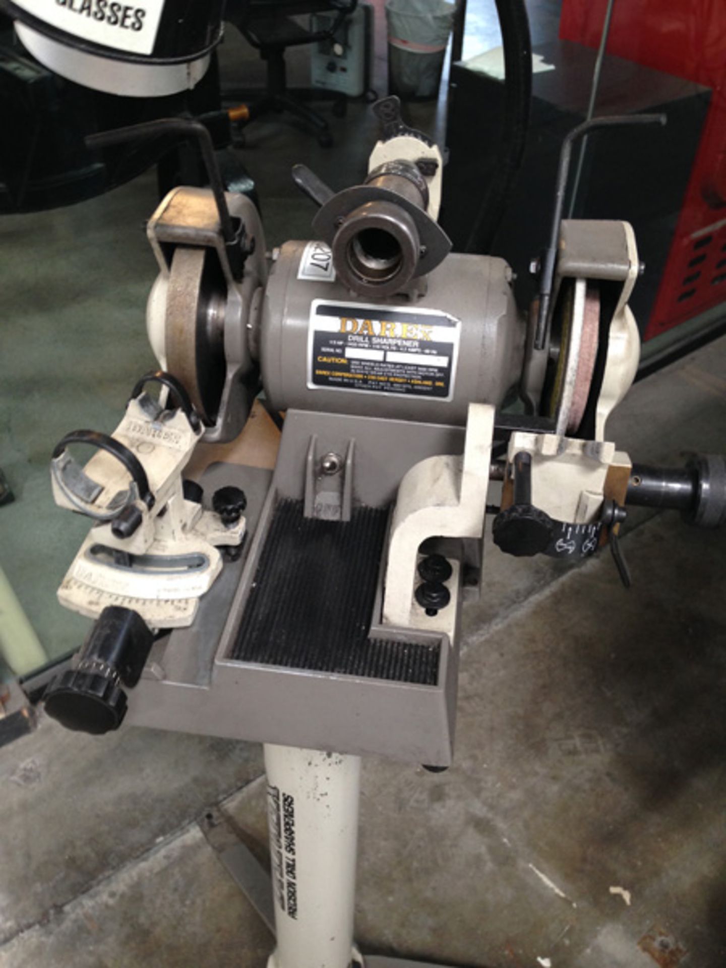 Darex - Drill Grinder, 1/16'' - 3/4'' , Model M-4, S/N 534130C, Stand, Note: Single Phase Motor, - Image 2 of 6