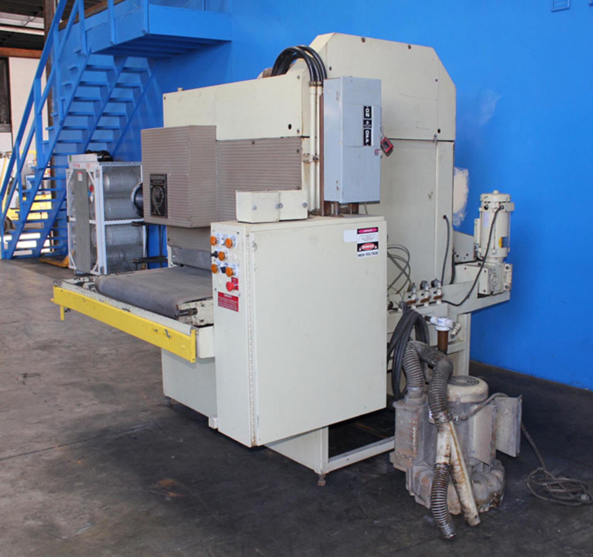 Timesaver - Dual Head Belt Grinder (Wet Type), 37'' x 60'', Model 137-2HDCMW, S/N 202284,Belt & - Image 2 of 9