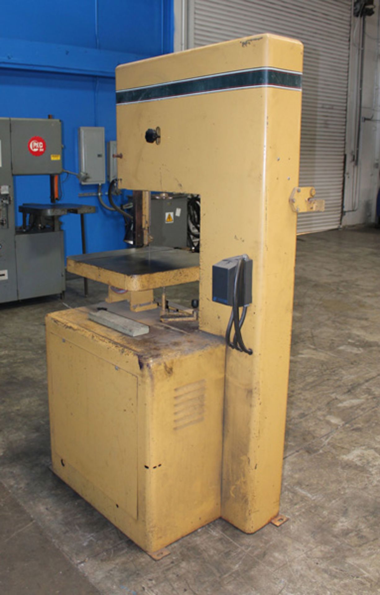 Powermatic - Vertical Bandsaw, 20'', Model 87, S/N 9887030, Blade Welder & Grinder, Blade Cut Off - Image 5 of 7