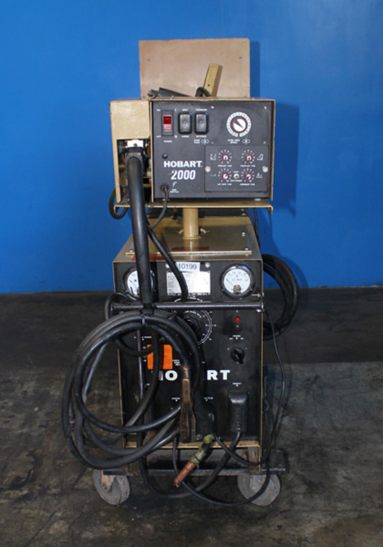 Hobart - Mig Welder, 200 Amps, Model RC-256, S/N 84WS12554, Hobart 2000 Wire Feeder, Cart &