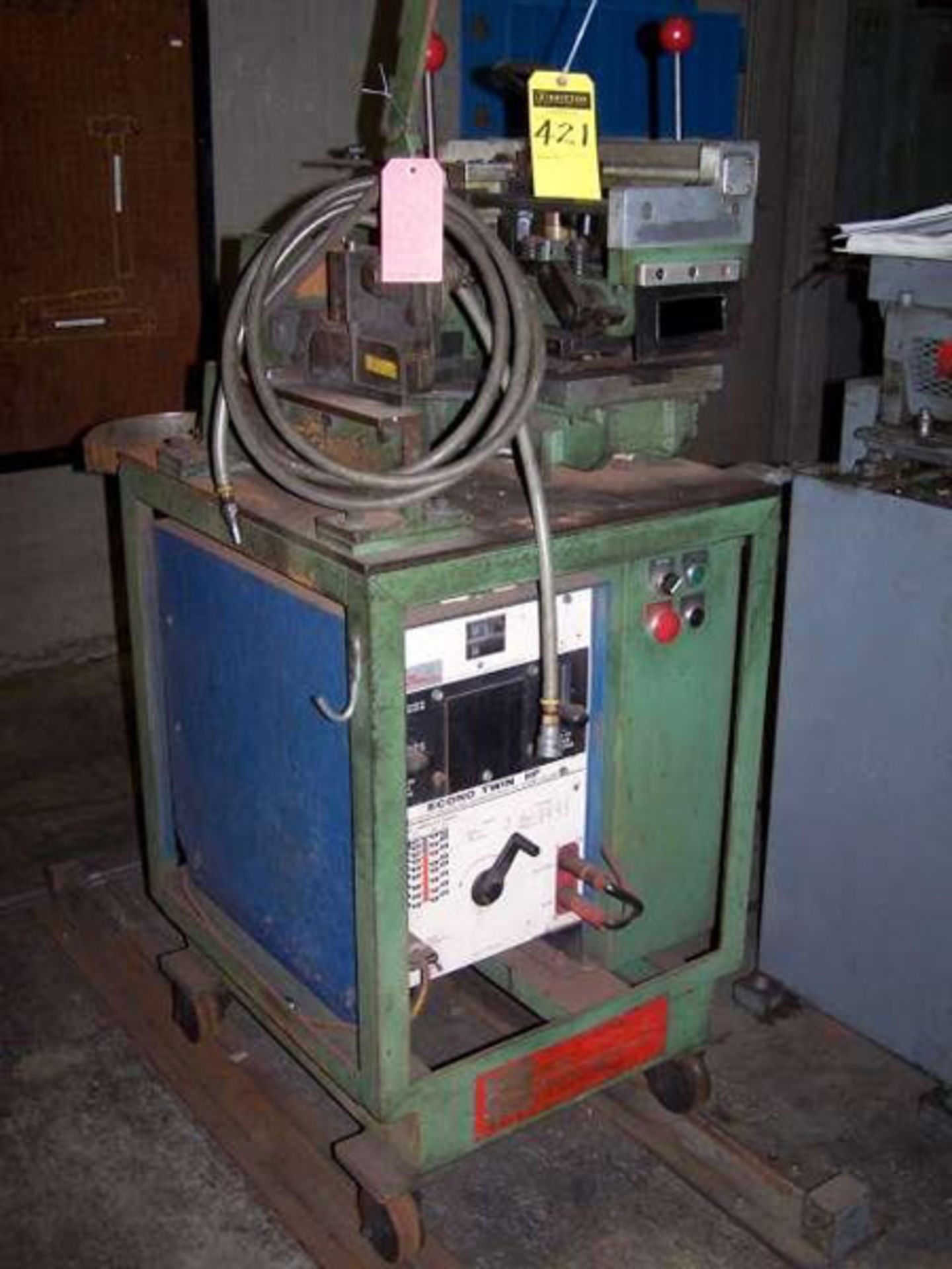 Lee Shaffer - Shear End Welder, 0.075'' x 7'', Model C-20, S/N 77106, Econo Twin HF 150 Amp