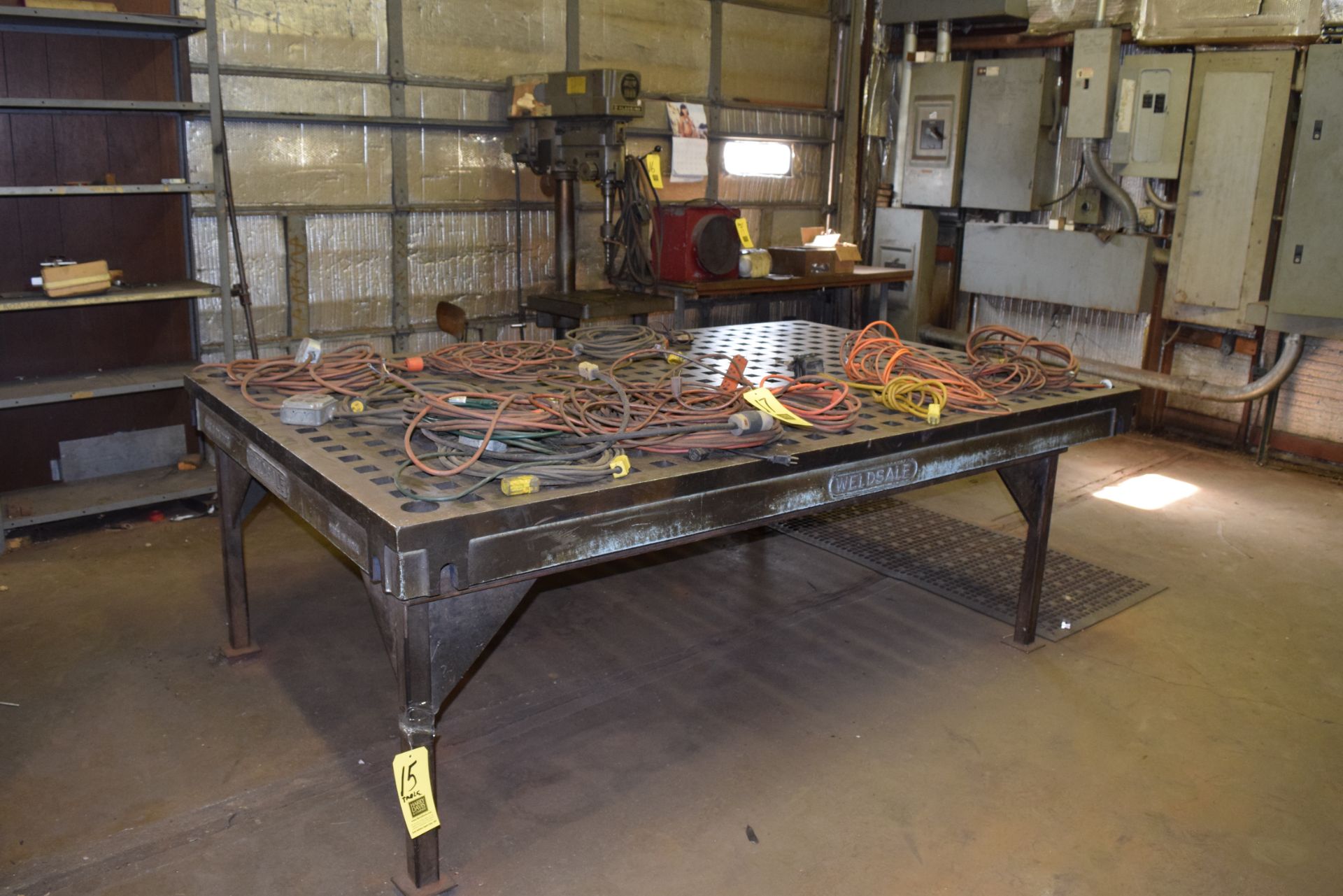 Weldsale 60'' Wide x 96'' Long Welding Table with 412 Peg Holes