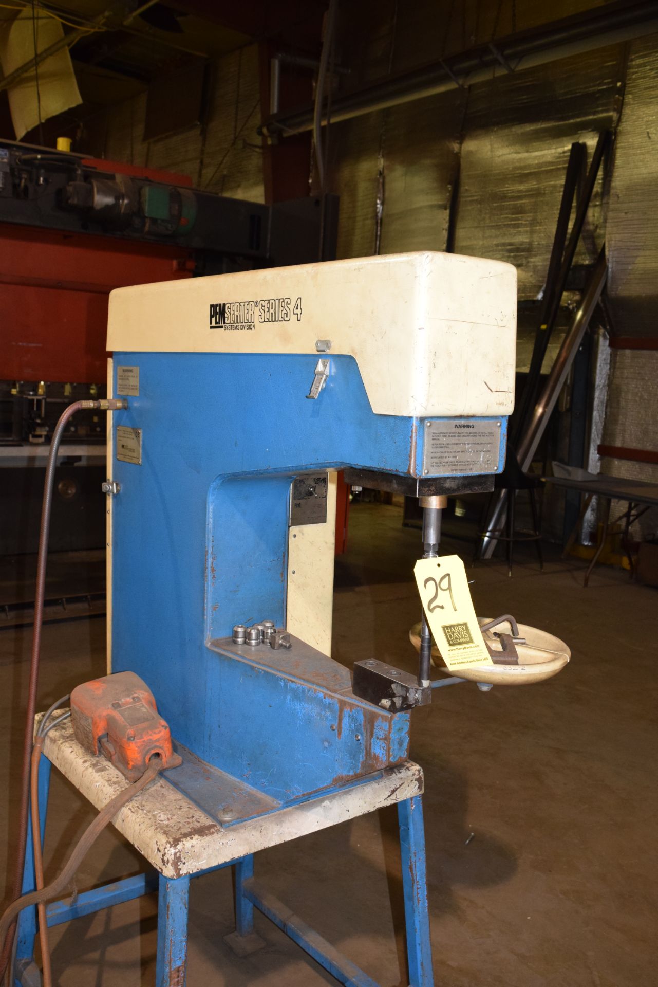 PemSerter Series 4, 6 Ton Capacity, Pneumatic Press, SN: G4-1433