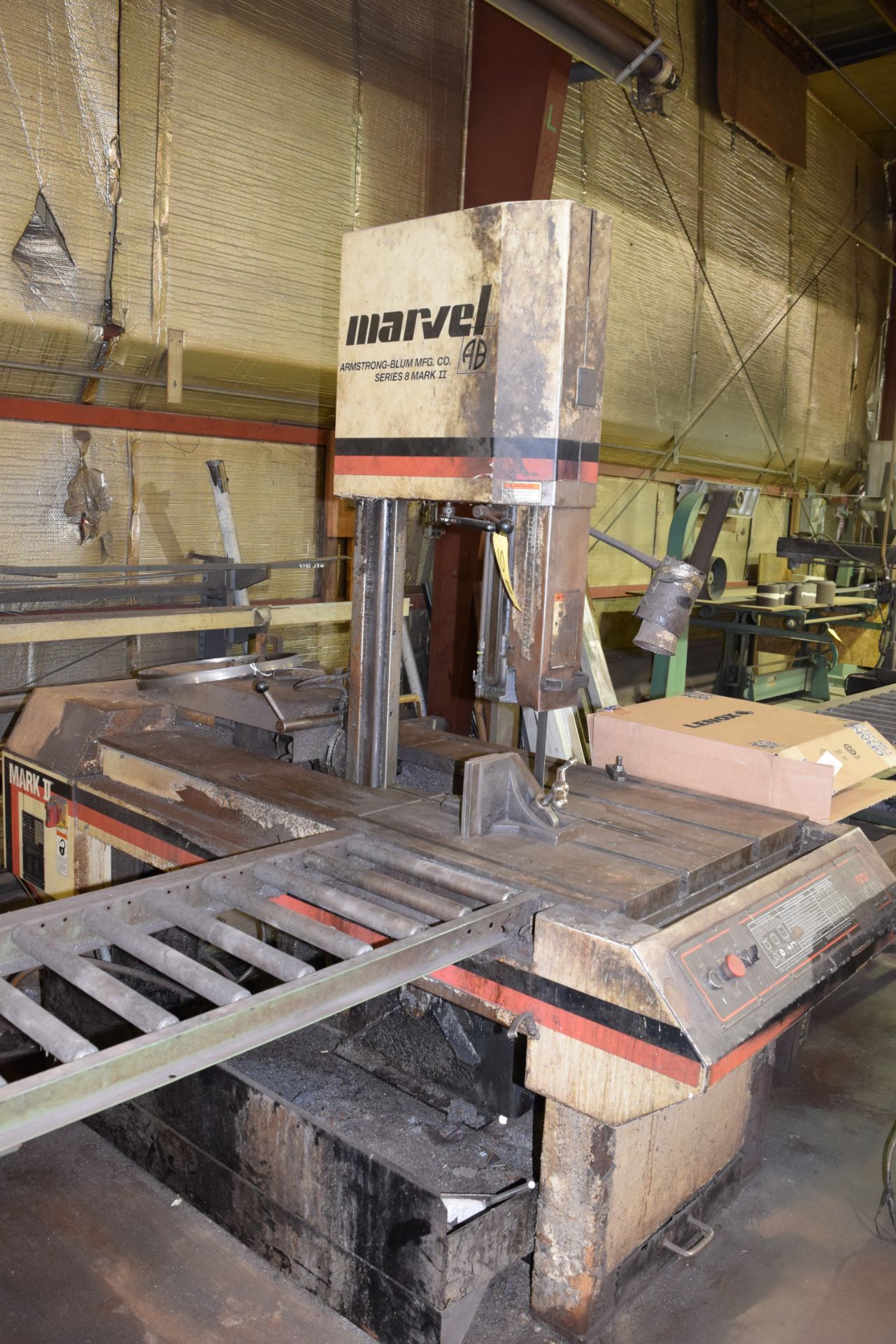 Marvel Series 8 Mark II Vertical Band Saw, SN: 829175, 230 Volt, 3-Phase with 20' Long X 16''