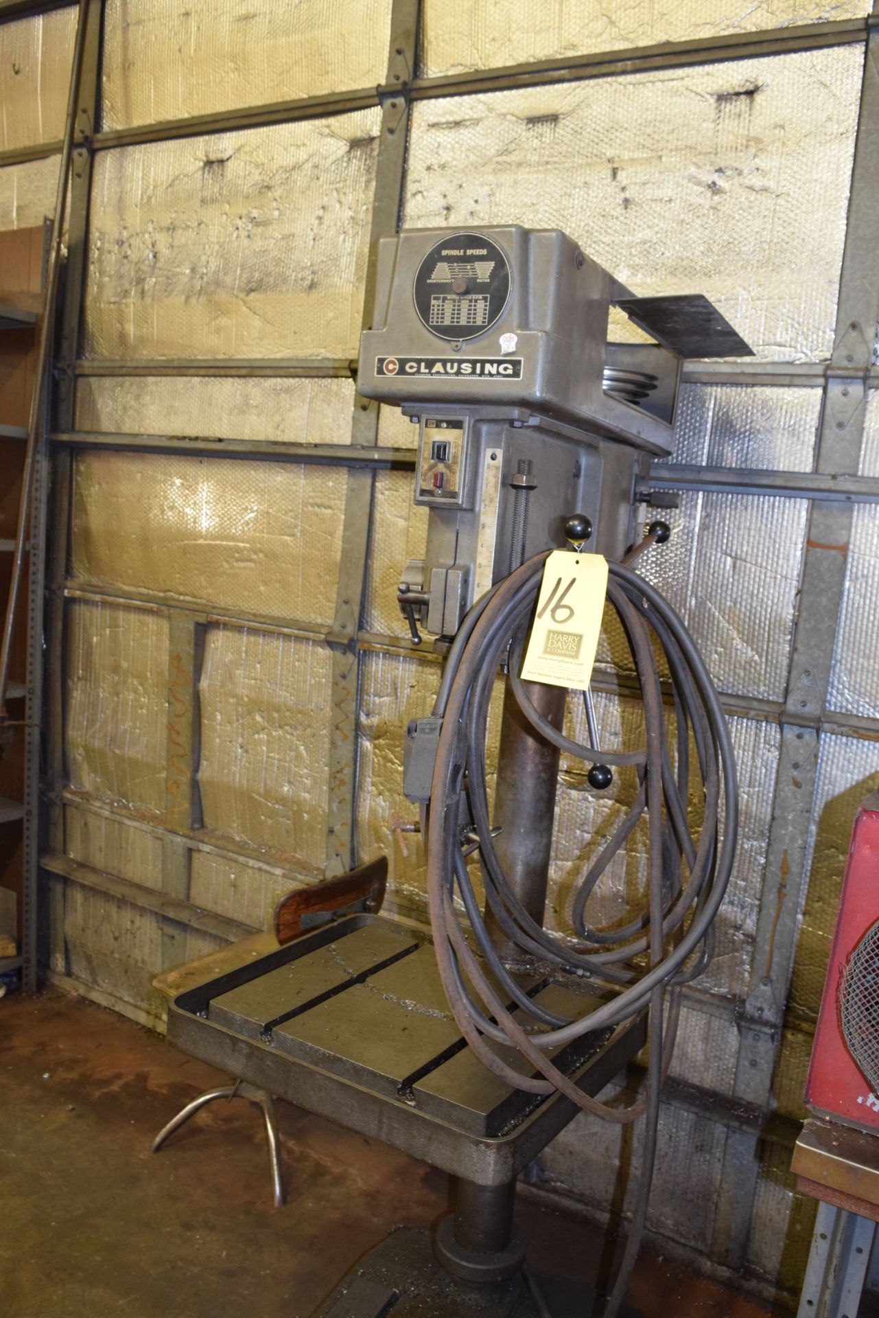 Clausing Pedestal Drill Press, Model: 2224, SN: 105898