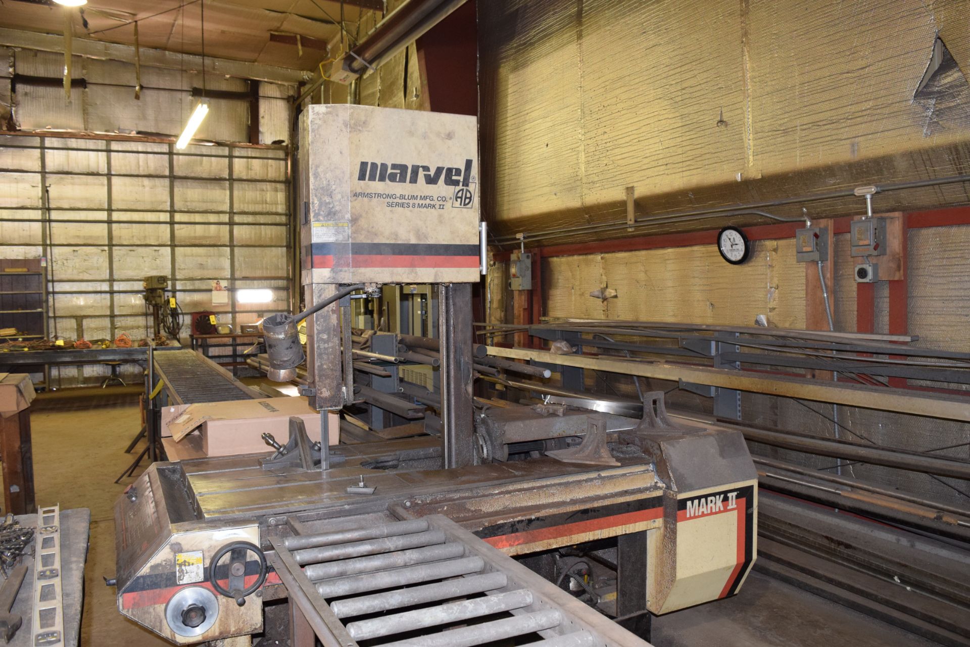 Marvel Series 8 Mark II Vertical Band Saw, SN: 829175, 230 Volt, 3-Phase with 20' Long X 16'' - Image 2 of 2