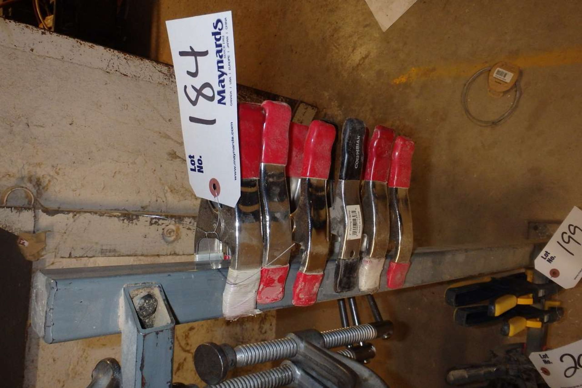 (6) Assorted Metal Spring Clamps