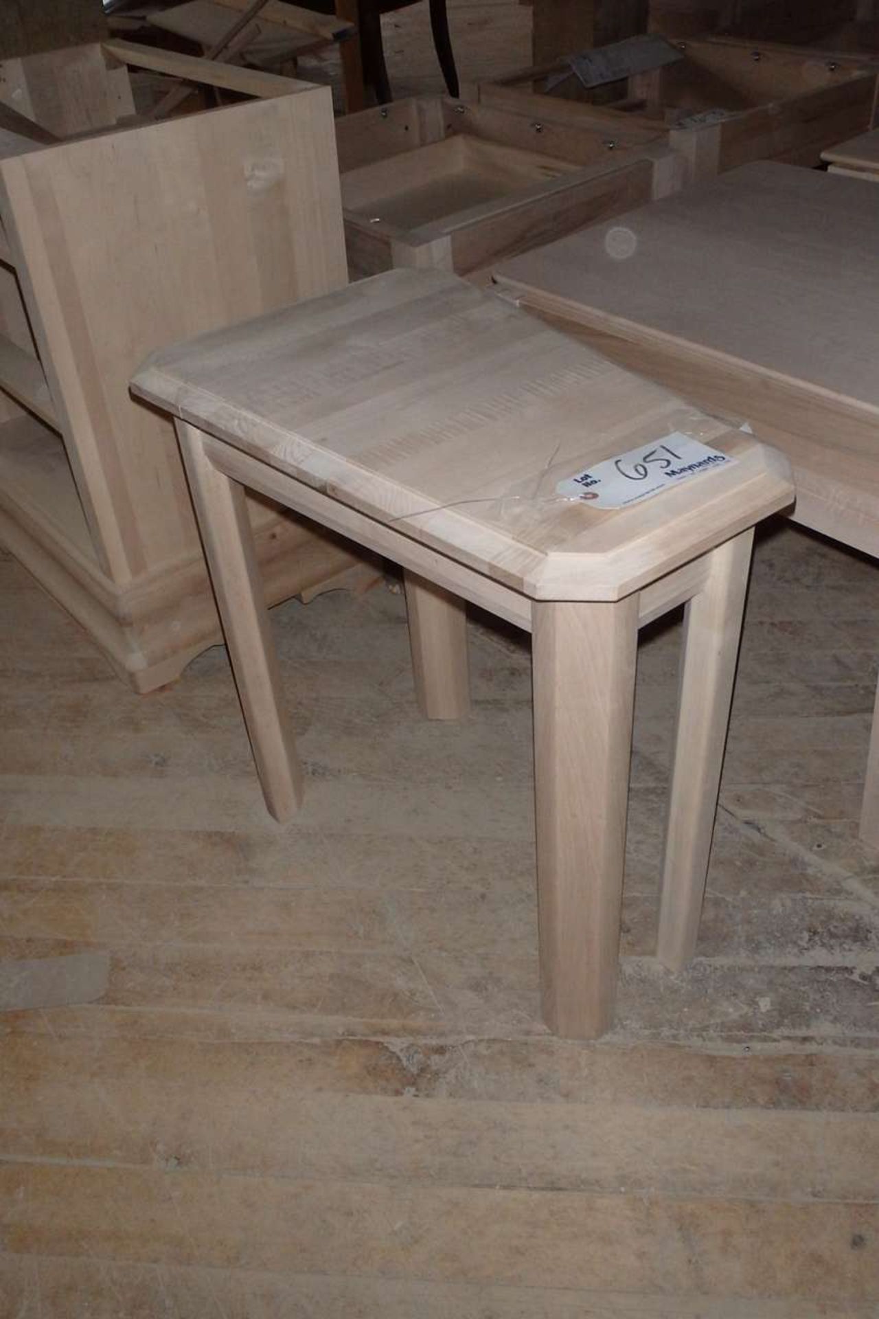 Wedge Shaped End Table