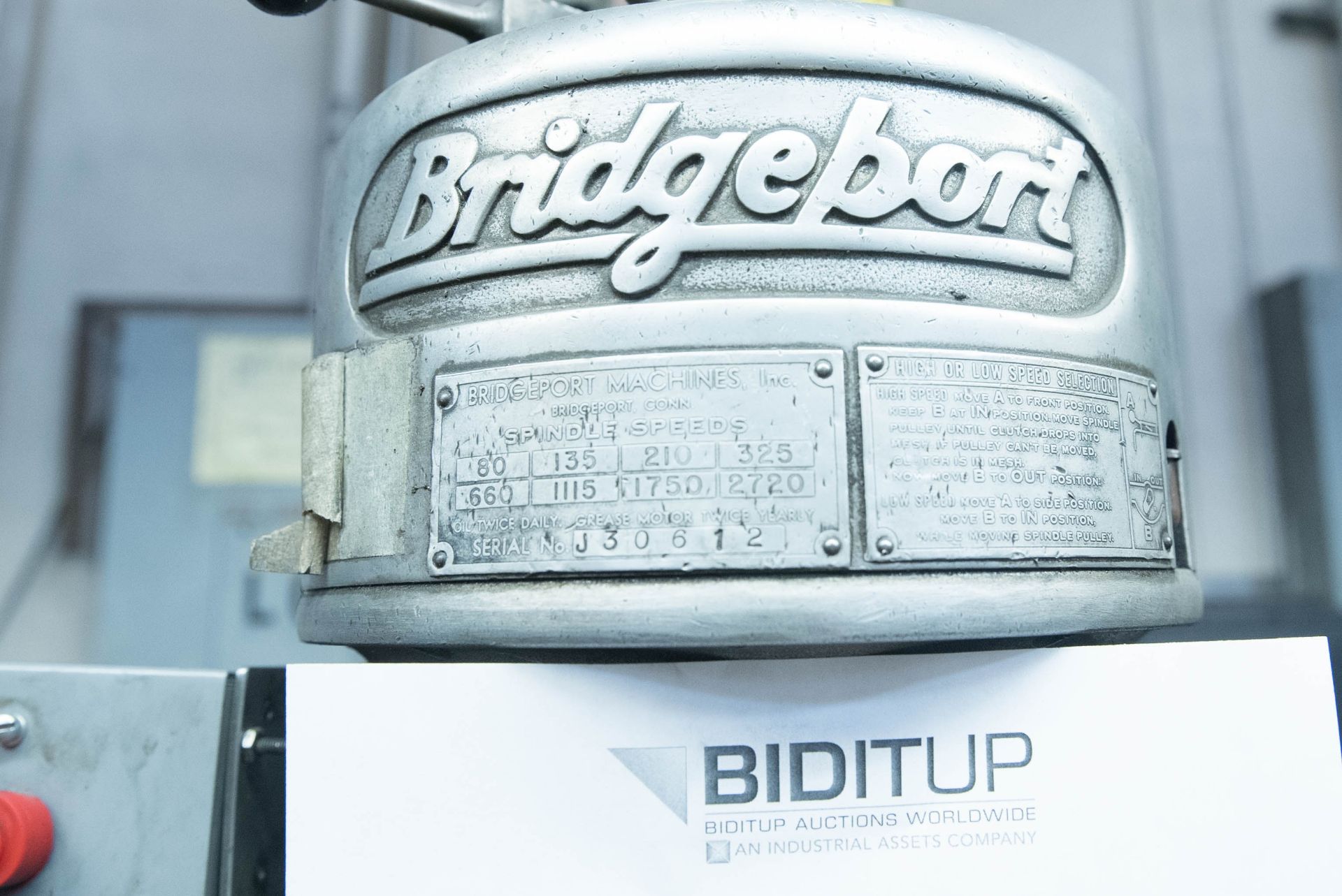 Bridgeport Variable Speed Vertical Drill, S/N J30612 - Image 2 of 6