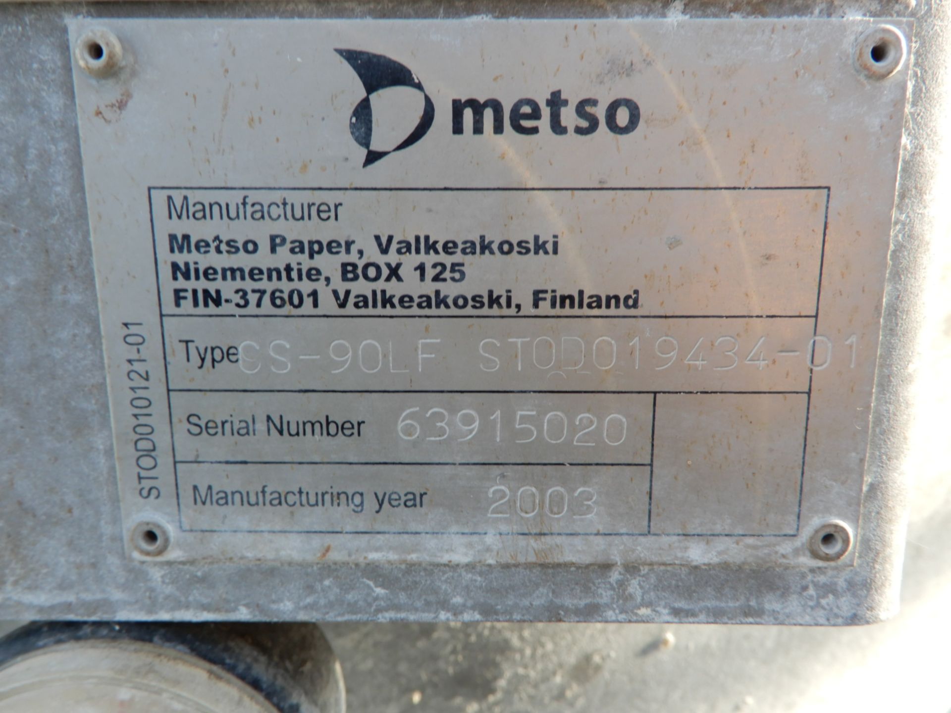 Metso Valmet Optiscreen W/ 75 Hp Motor Mfg 2003 (Secondary Coarse Screen) - Image 2 of 4