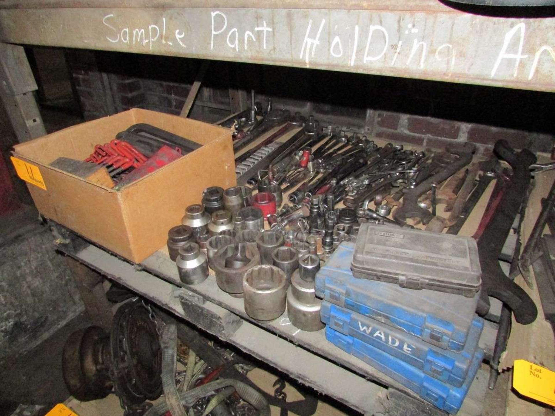 (1) Pallet of Wrenches, Ratchets, Sockets and Allen Keys