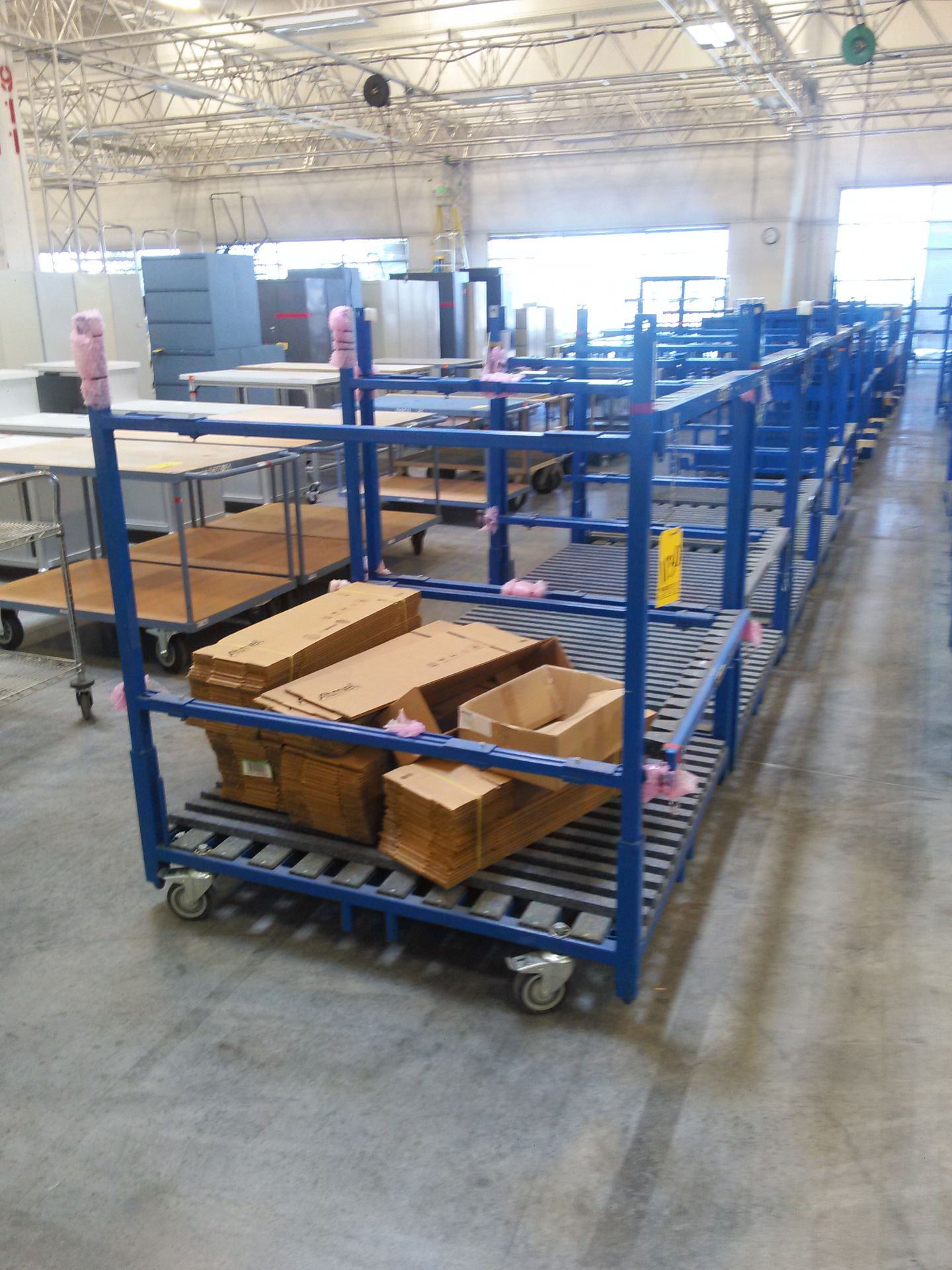 Lot-(5) Portable Stock Racks, (Bldg 2)