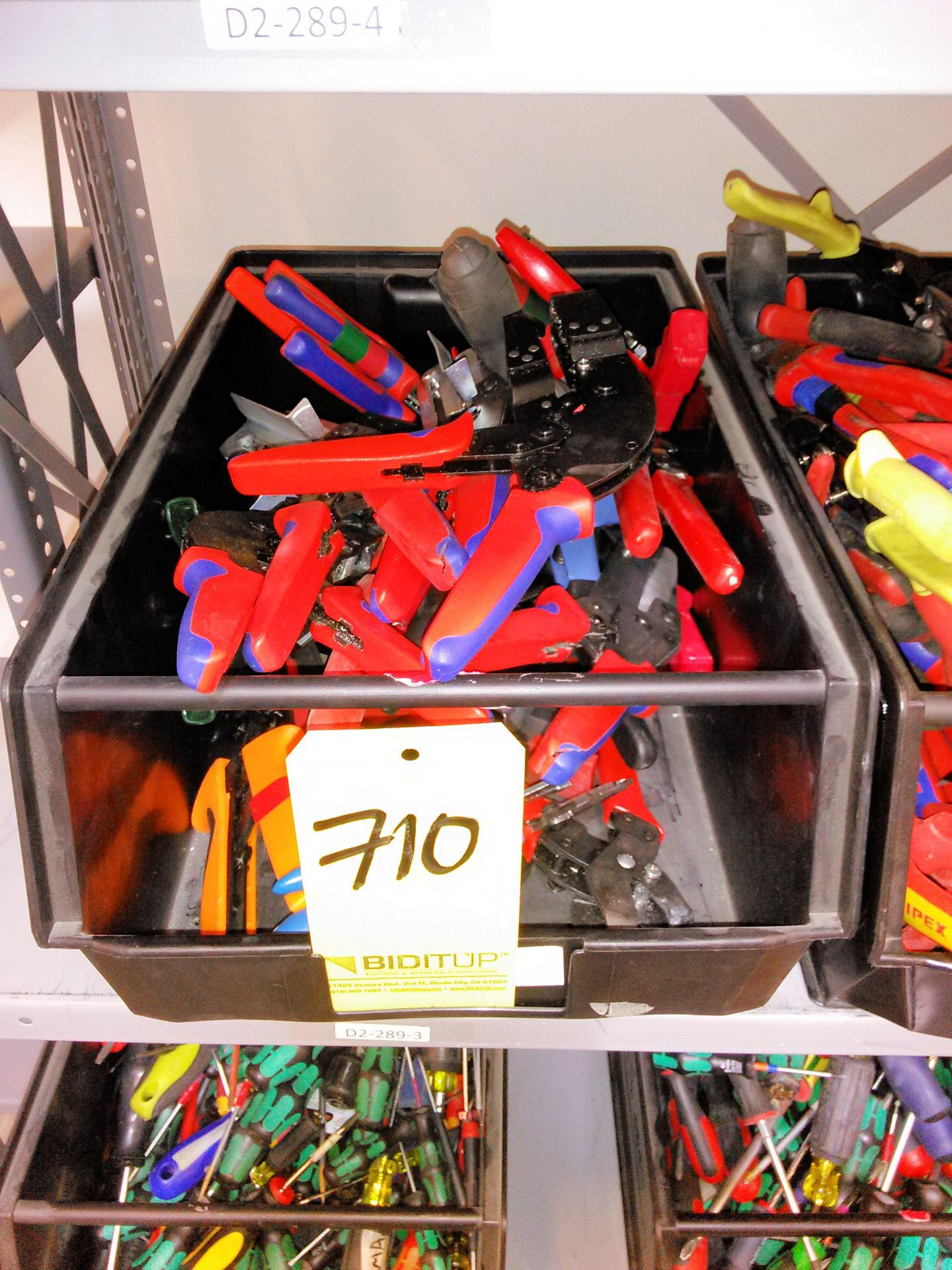 Lot-Snips in (1) Bin, (Bldg 2)