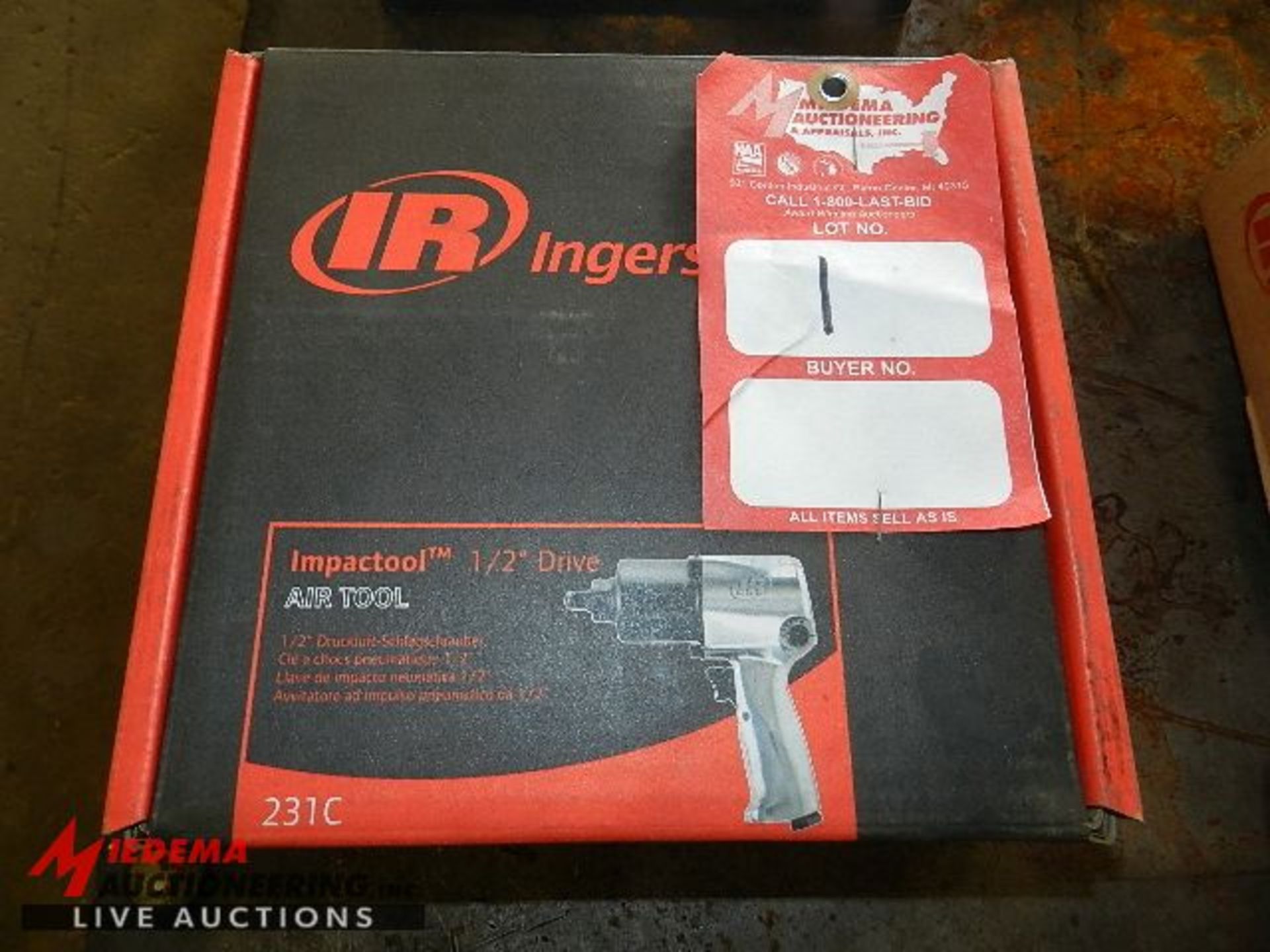 NEW INGERSOLL RAND 231C IMPACT AIR TOOL, 1/2'' DRIVE