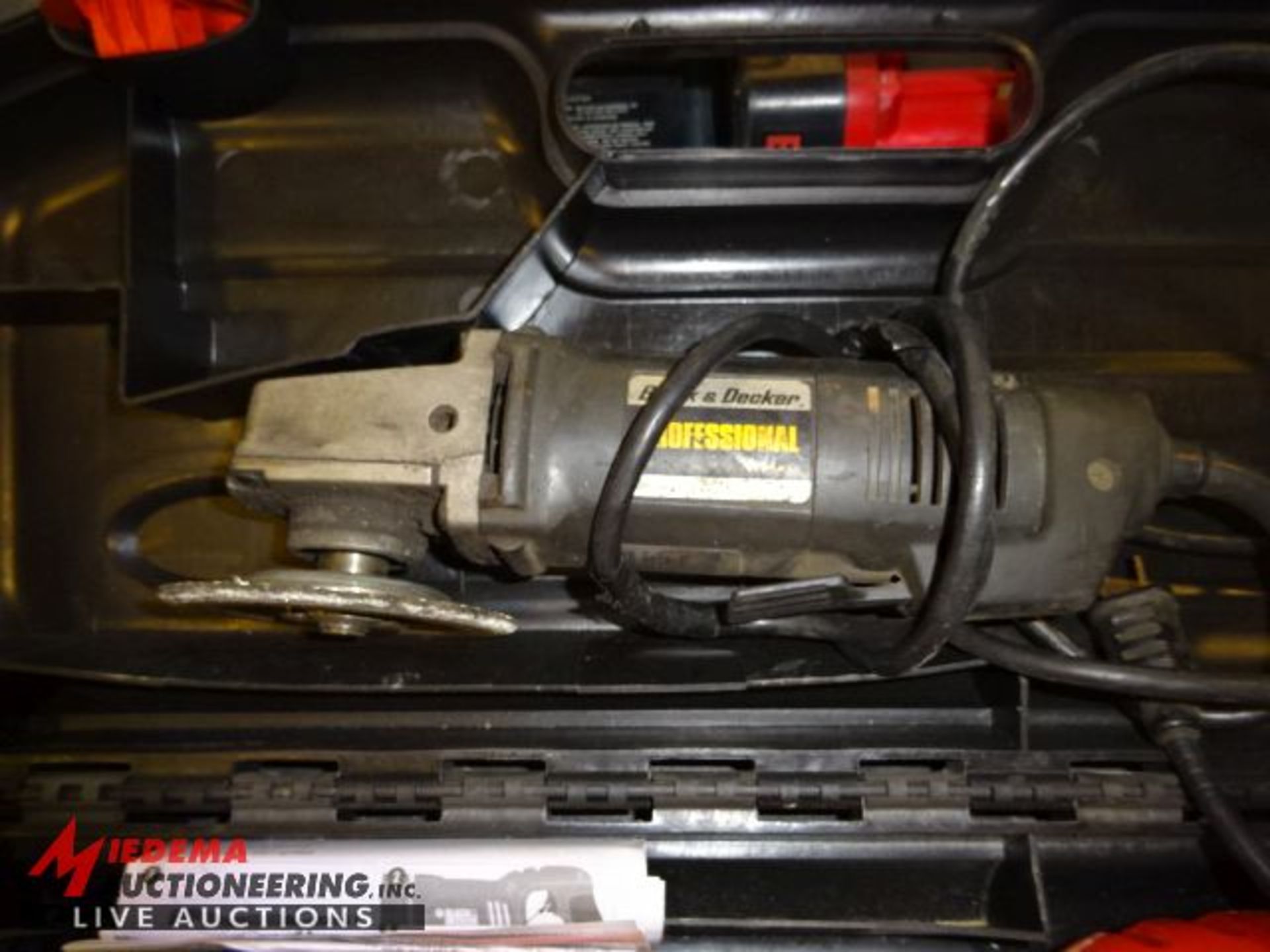 (1) BLACK AND DECKER SAWZALL WITH CASE AND (1) BLACK AND DECKER 4 1/4'' ANGLE GRINDER - Image 2 of 2