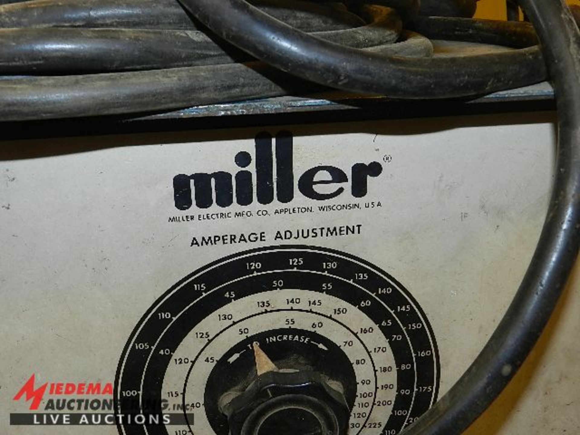 MILLER DIAL ARC 250 -ACDC ARC WELDING POWER SOURCE WITH CART, HOSES, SERIAL #HE792486 - Bild 6 aus 6