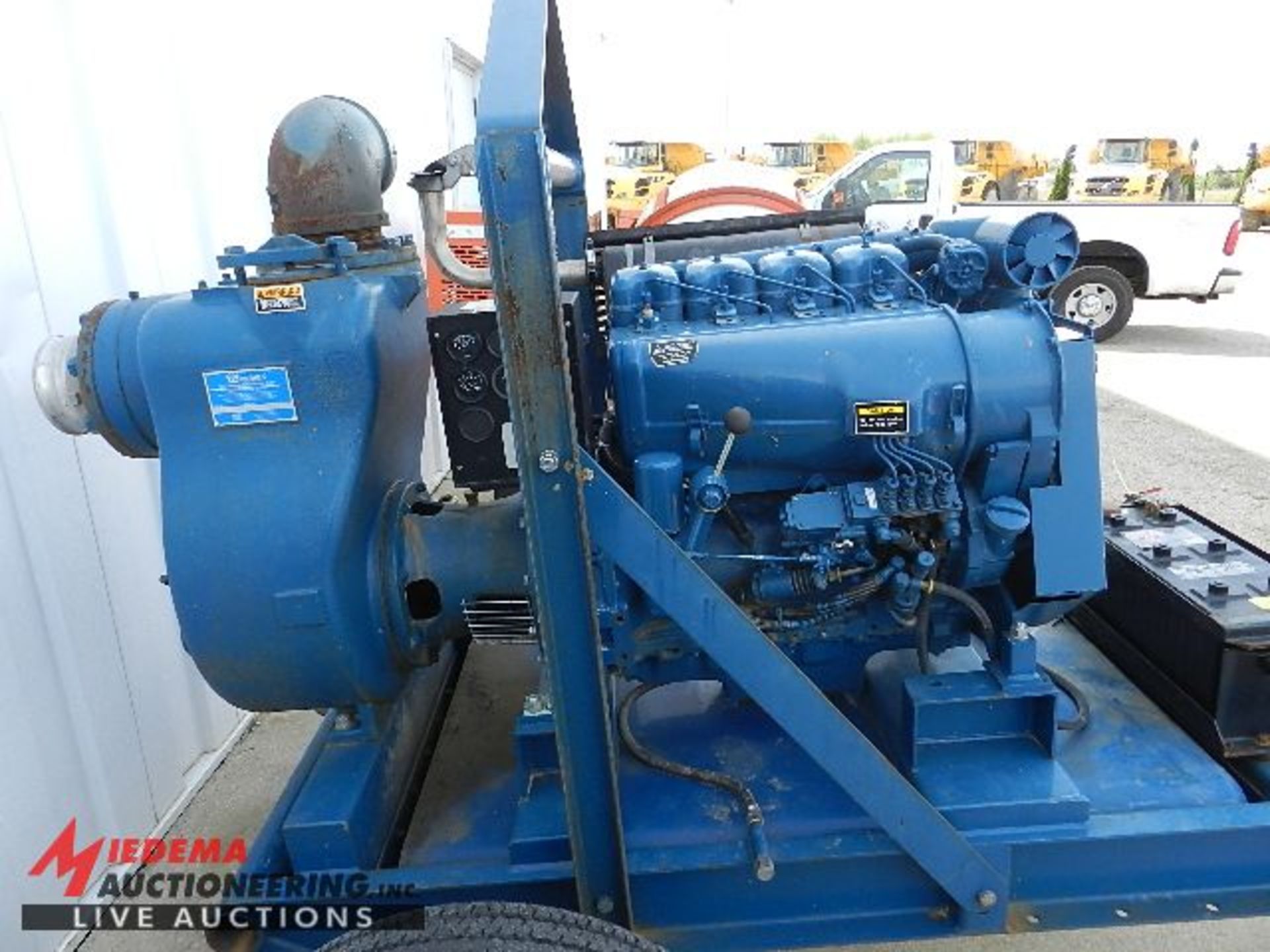 2013 GORMAN-RUPP 16C20-F4L PORTABLE PUMP, HAS DEUTZ 4-CYLINDER DIESEL ENGINE, 355 HOURS SHOWING, - Bild 5 aus 9