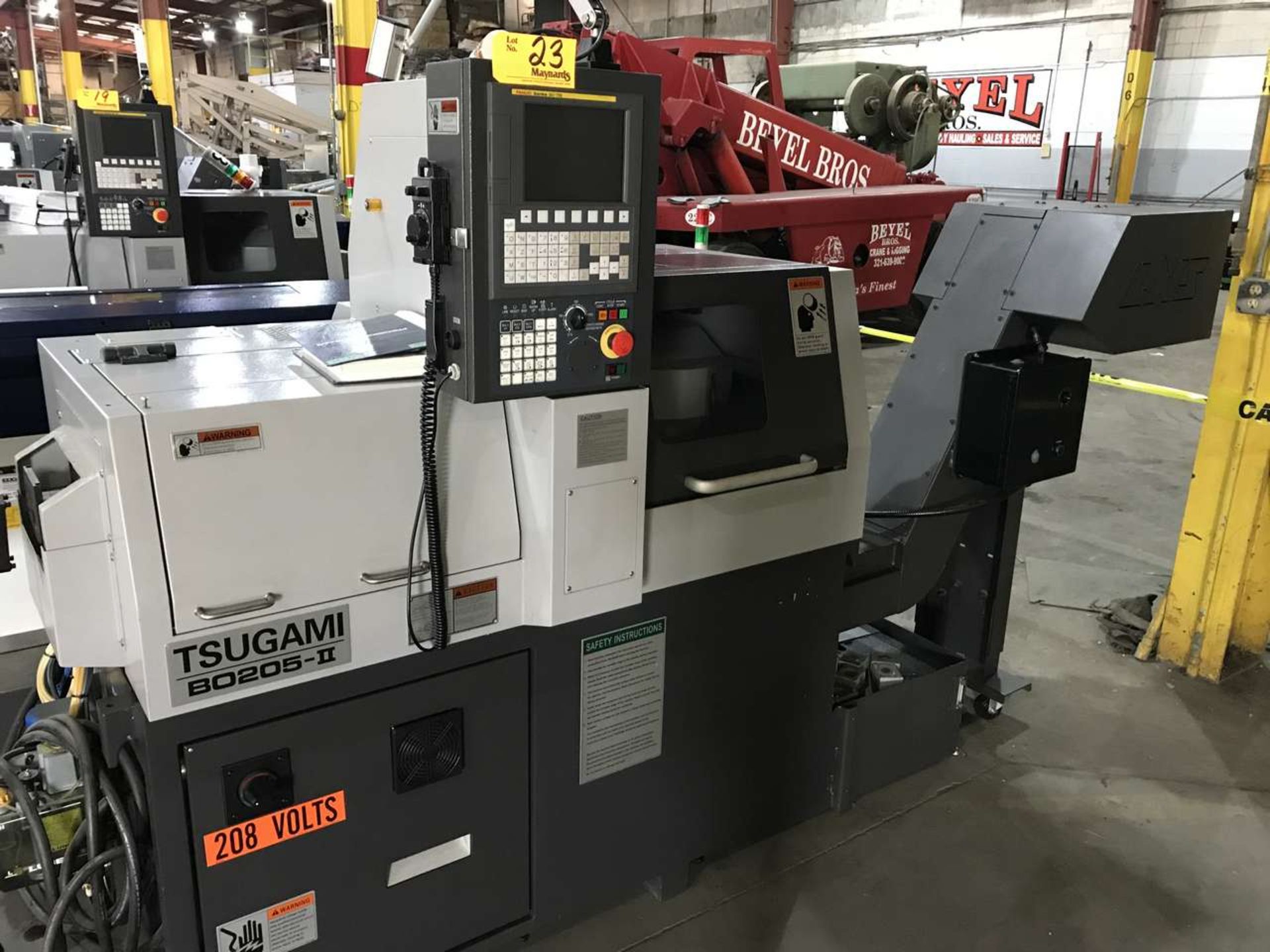 2015 Tsugami B0205 II 20mm Swiss Type Opposed Gang Tool CNC Lathe