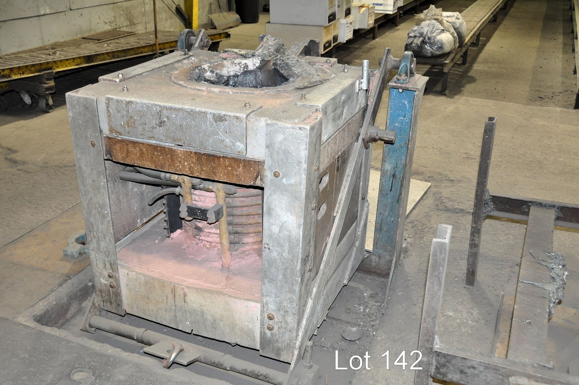 1996 AJAX MAGNETHERMIC CORP. 750 KW (Tuned Down to 500 KW) Induction Melting Furnace with (3) 1000- - Image 8 of 8