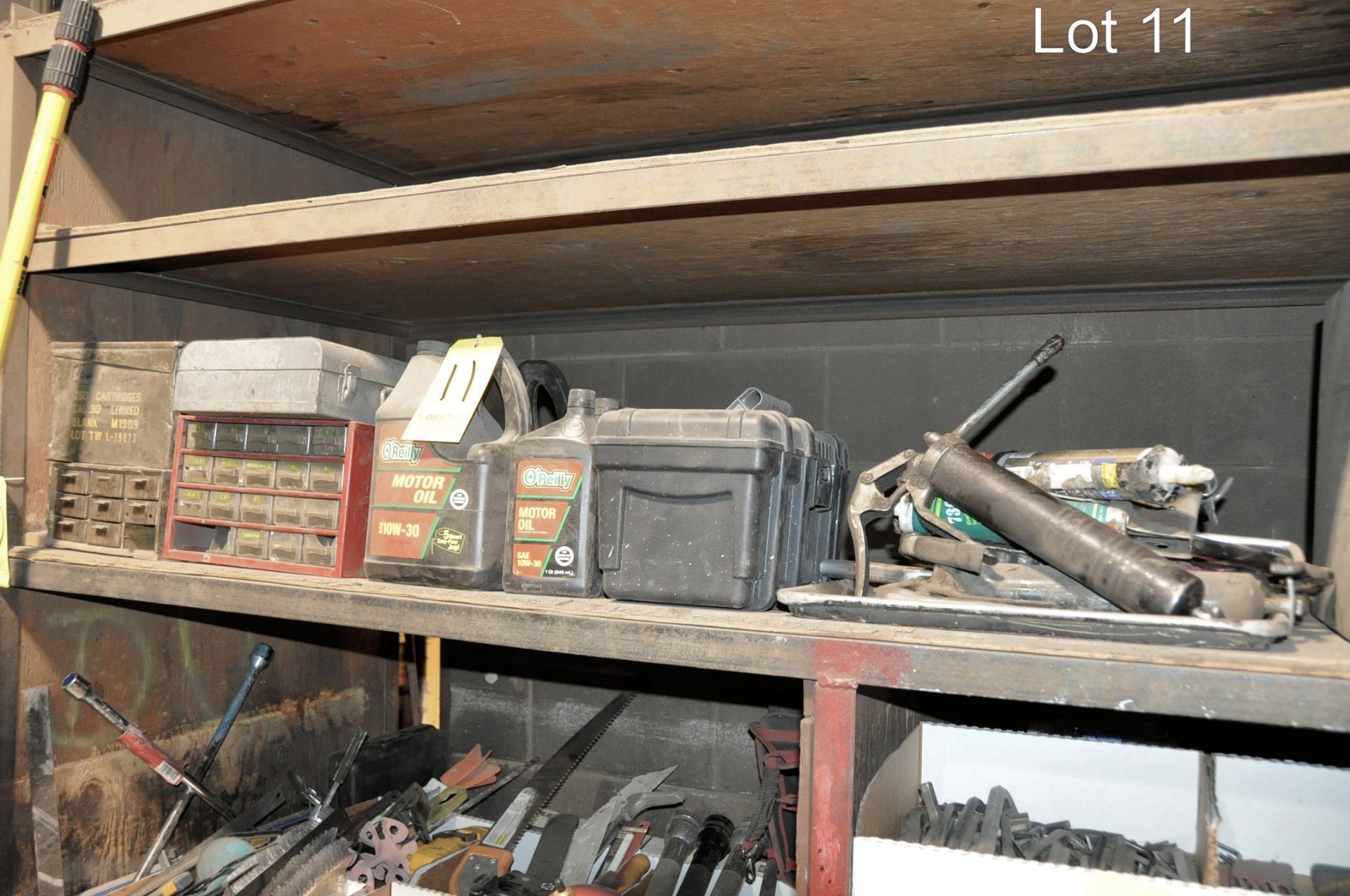 Lot-Asst'd Hand Tools and Misc. on (2) Shelves - Image 2 of 2