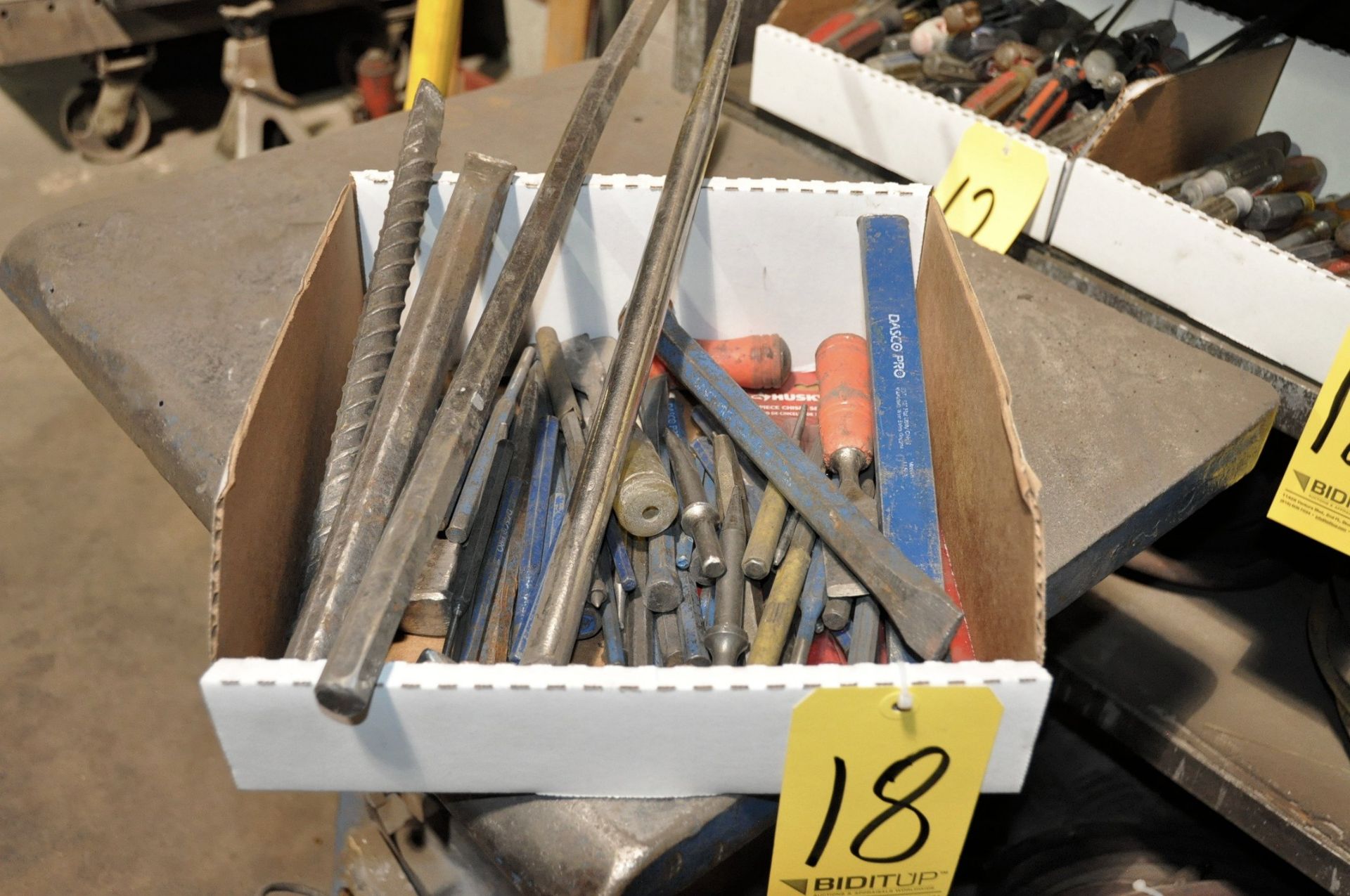 Lot-Punches and Chisels in (1) Box