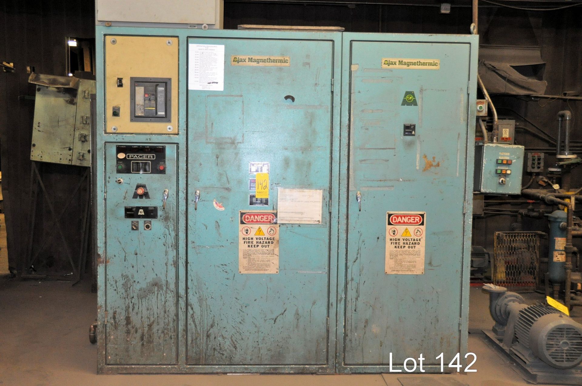1996 AJAX MAGNETHERMIC CORP. 750 KW (Tuned Down to 500 KW) Induction Melting Furnace with (3) 1000- - Image 2 of 8