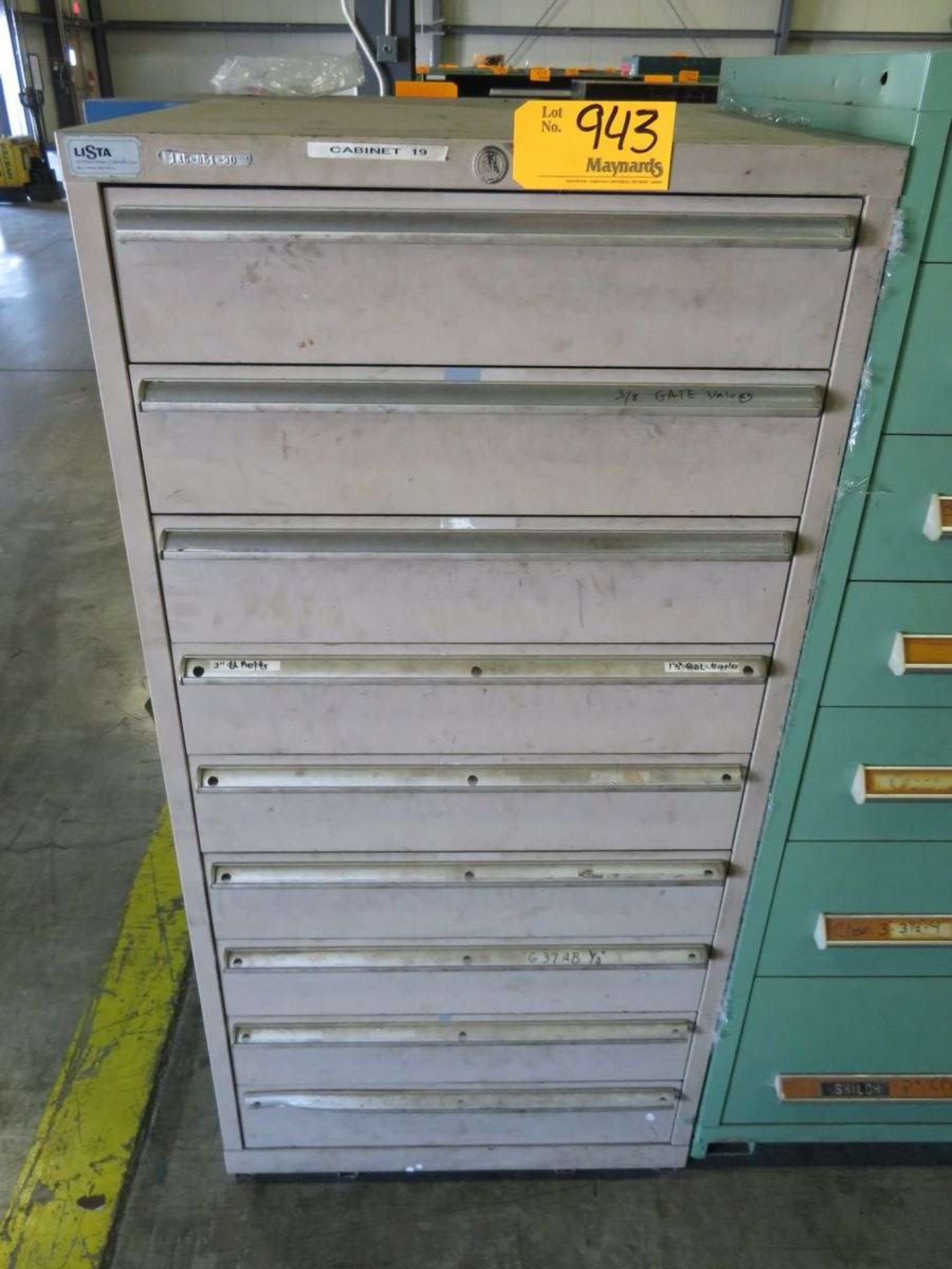Lista Heavy Duty 9-Drawer Parts Cabinet