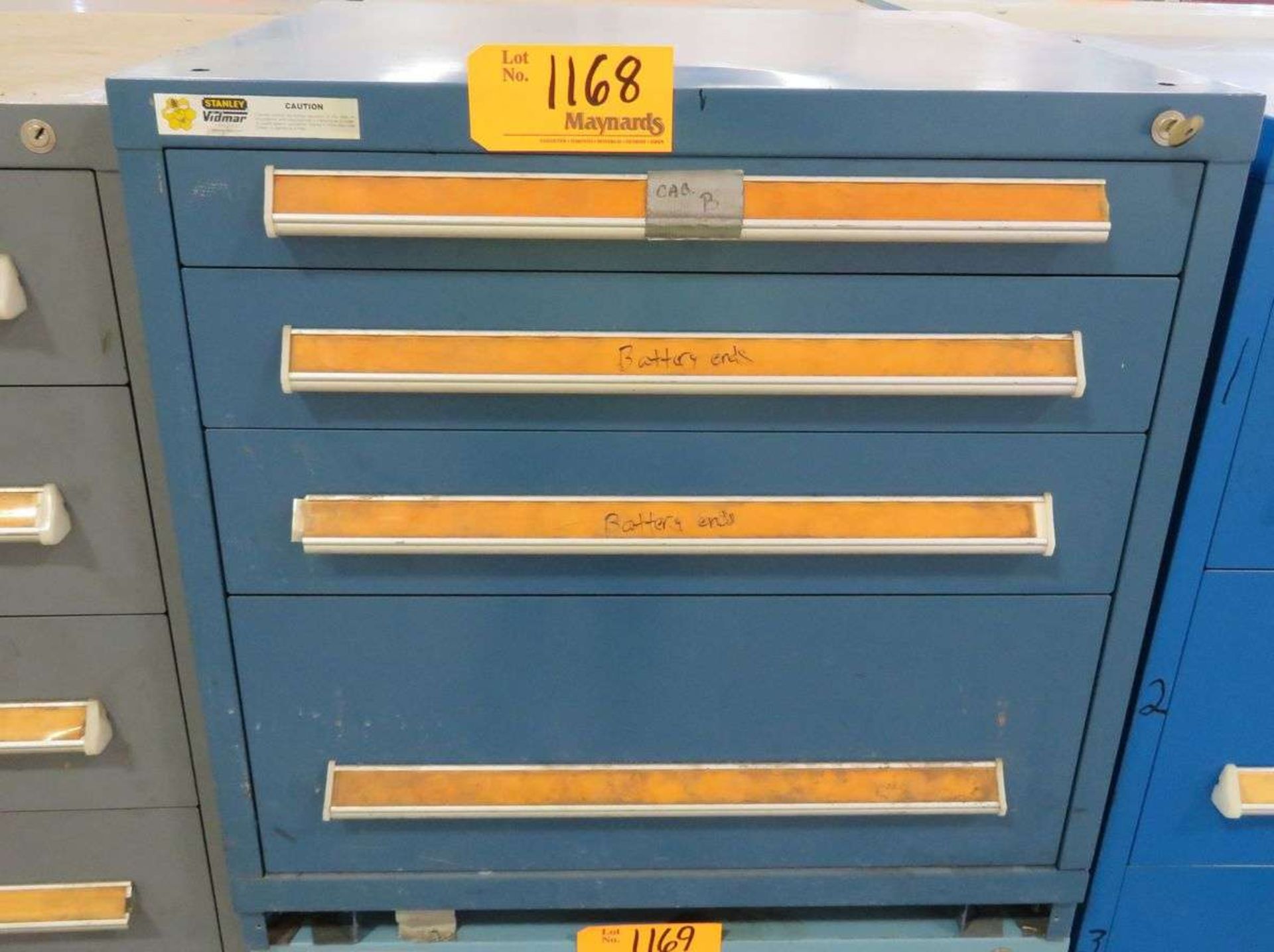 Stanley Vidmar Heavy Duty 4-Drawer Parts Cabinet