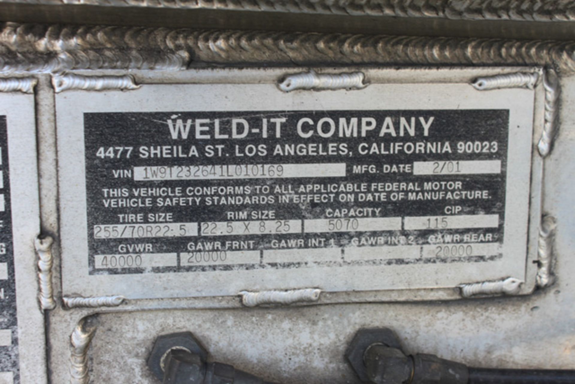 (Fontana) 2001 Weld-It 5,516 Gallon (2) Compartment (1,824/3,692) Elliptical 2-Axle Pull Tank - Bild 6 aus 6