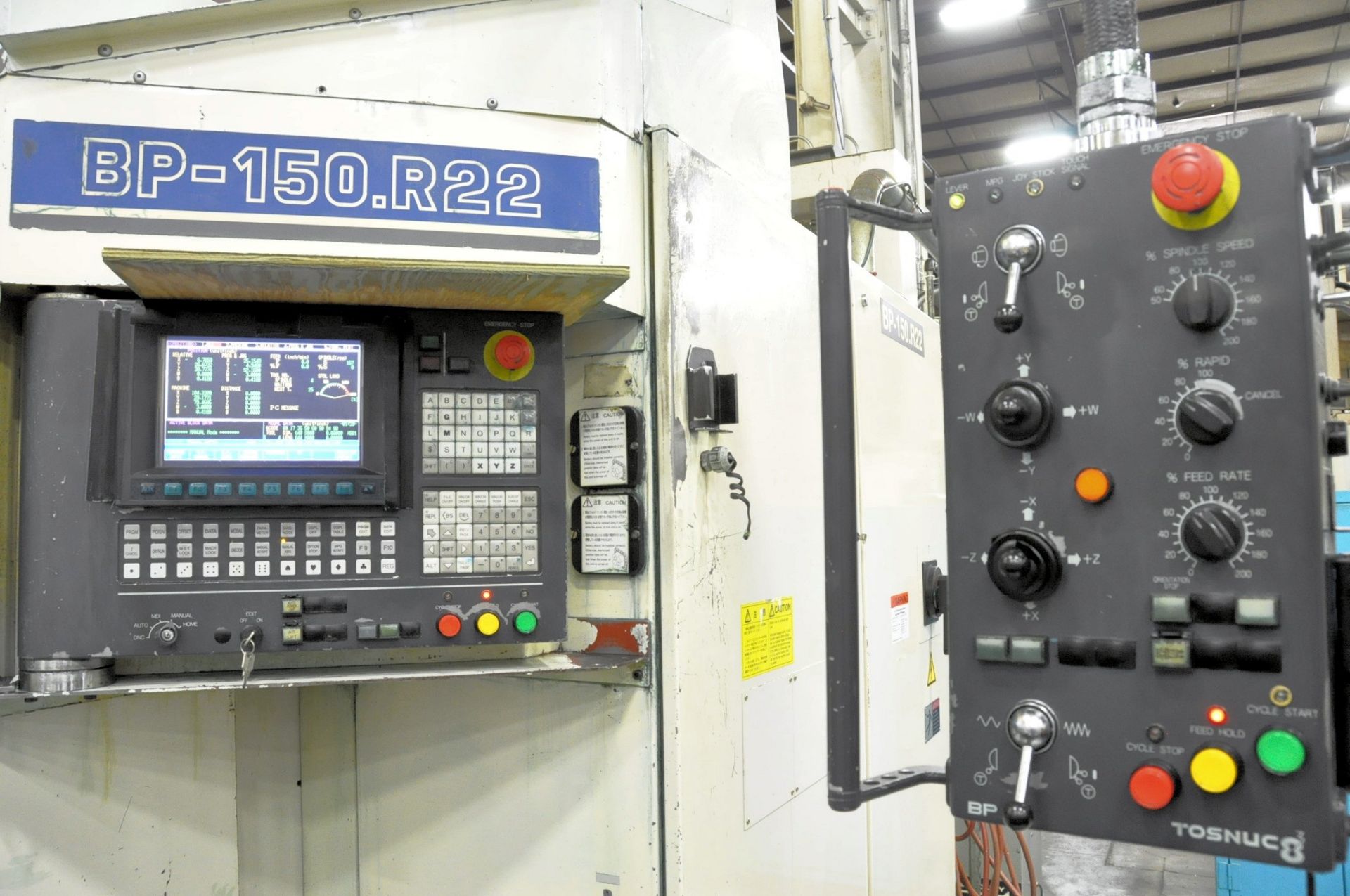 TOSHIBA BP150.R22 CNC Table Type Horizontal Boring Mill (New 2008), 5.9'' Spindle, X-160'', Y-100'', - Image 4 of 18