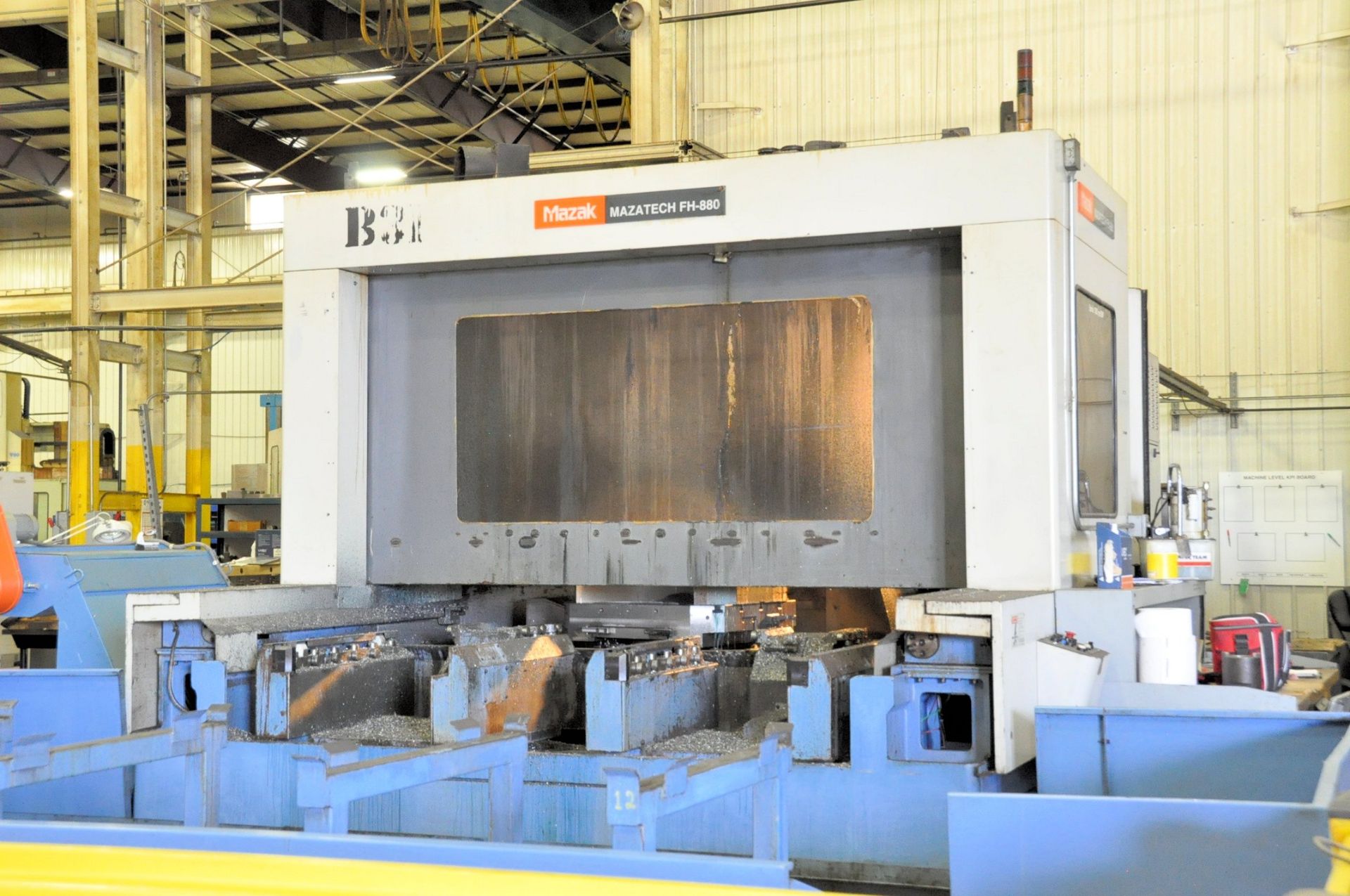 MAZAK FH880 4-AXIS CNC Horizontal Machining Center, 31.5'' x 31.5'' Pallets, Table Capacity 4850 - Image 5 of 13