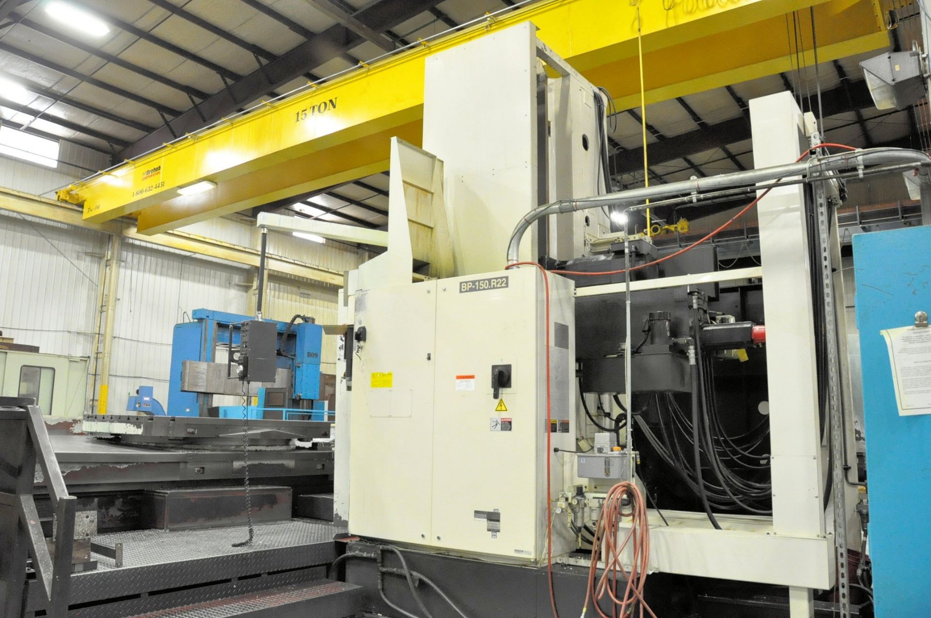 TOSHIBA BP150.R22 CNC Table Type Horizontal Boring Mill (New 2008), 5.9'' Spindle, X-160'', Y-100'', - Image 13 of 18