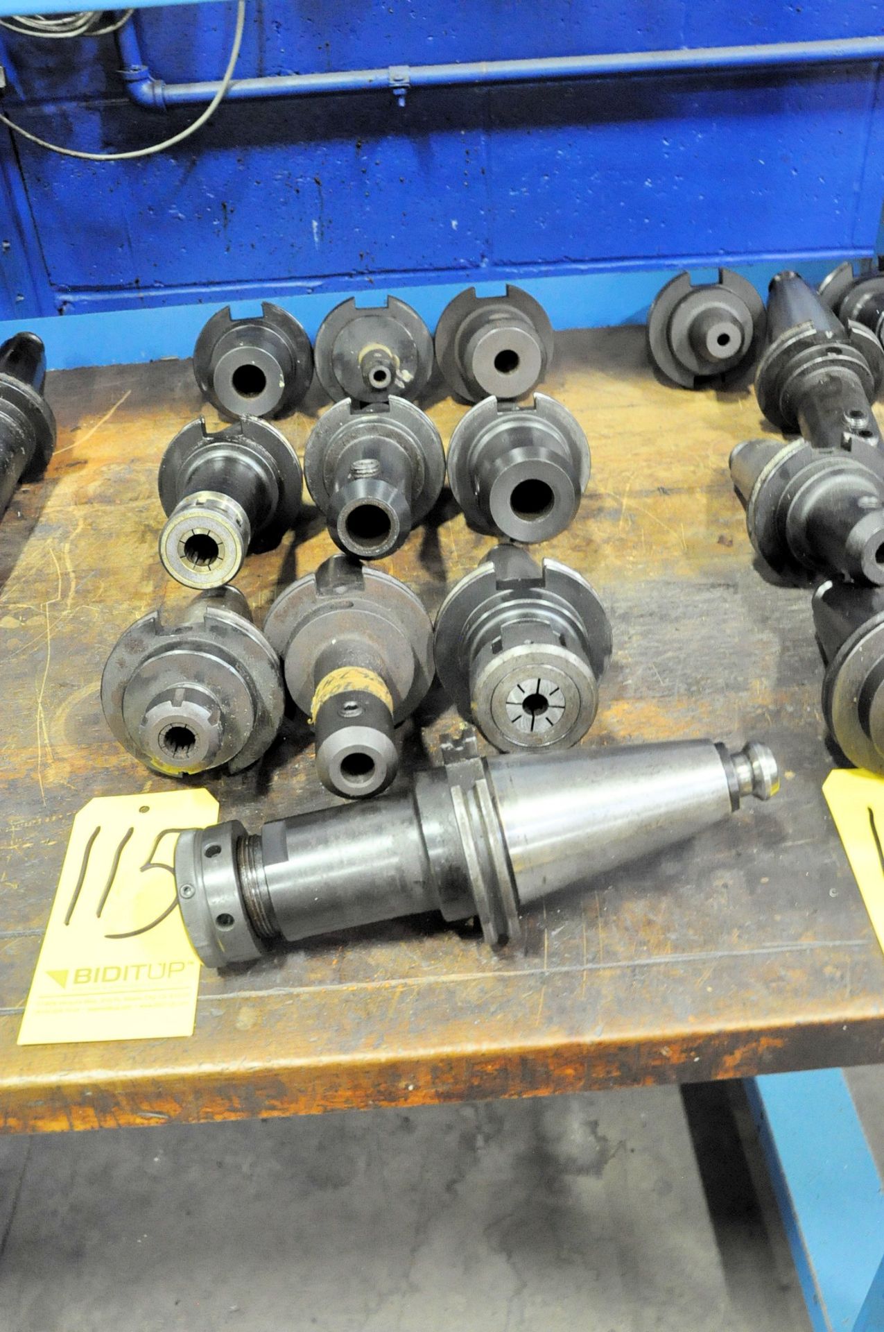 Lot-(10) 50-Taper Plain and Collet Style Tool Holders - Located at 189 Container Place