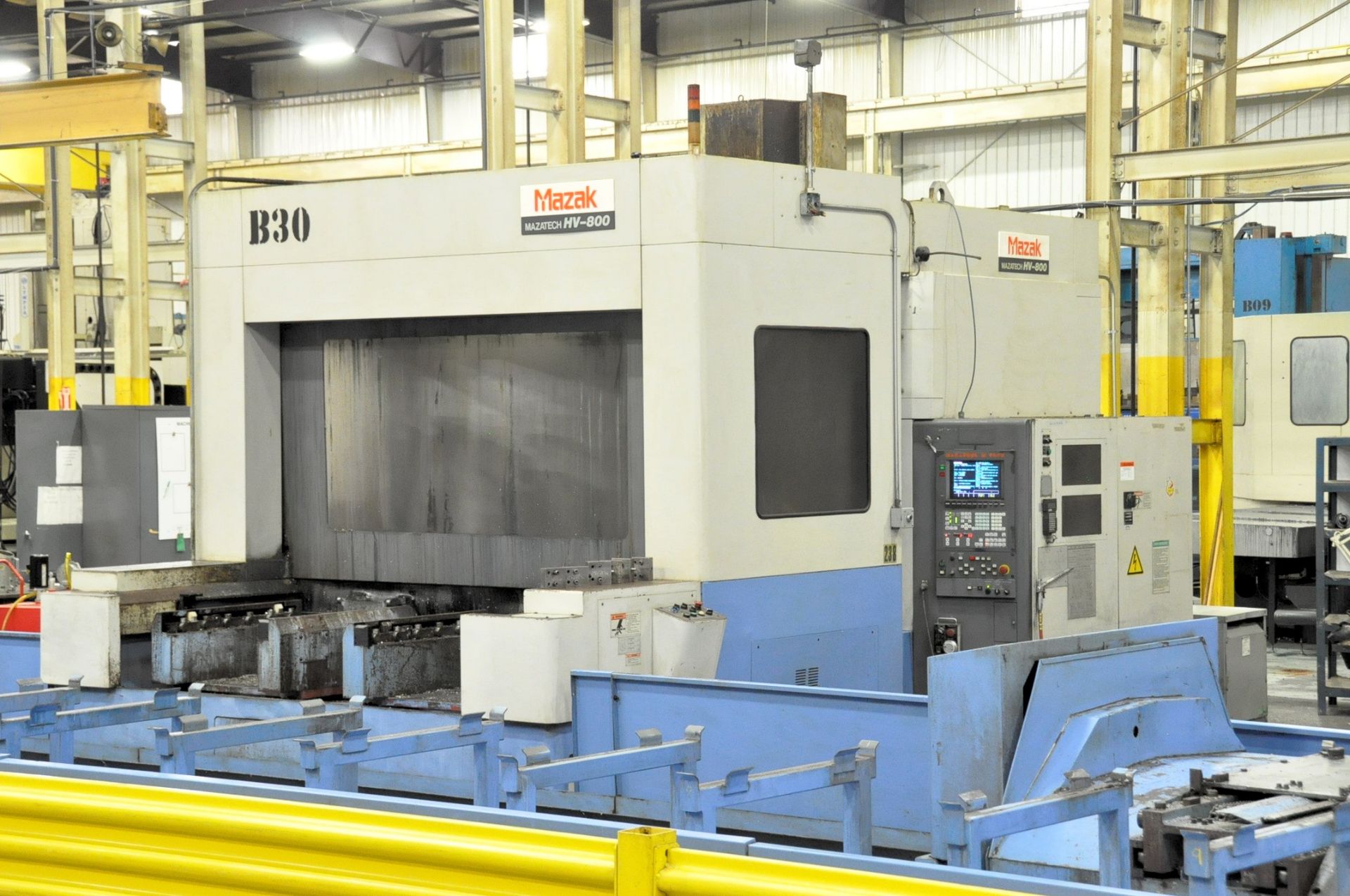 MAZAK HV800 5-Axis CNC Horizontal Machining Center, 31.5'' x 31.5'' Pallets, B-Axis 360 Degrees,