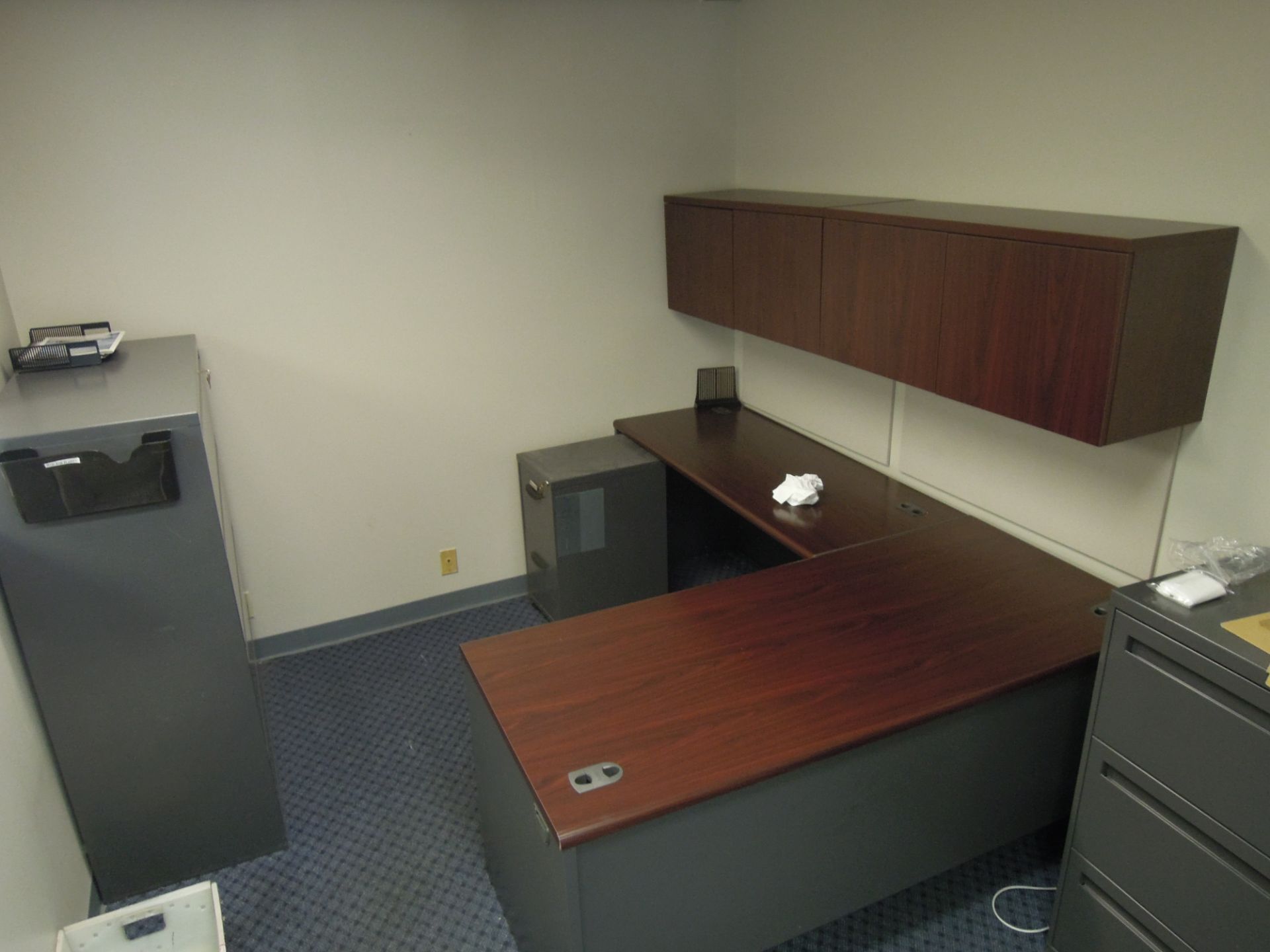 Office Cube Furniture - Incl. Desk, File Cabinets Etc.