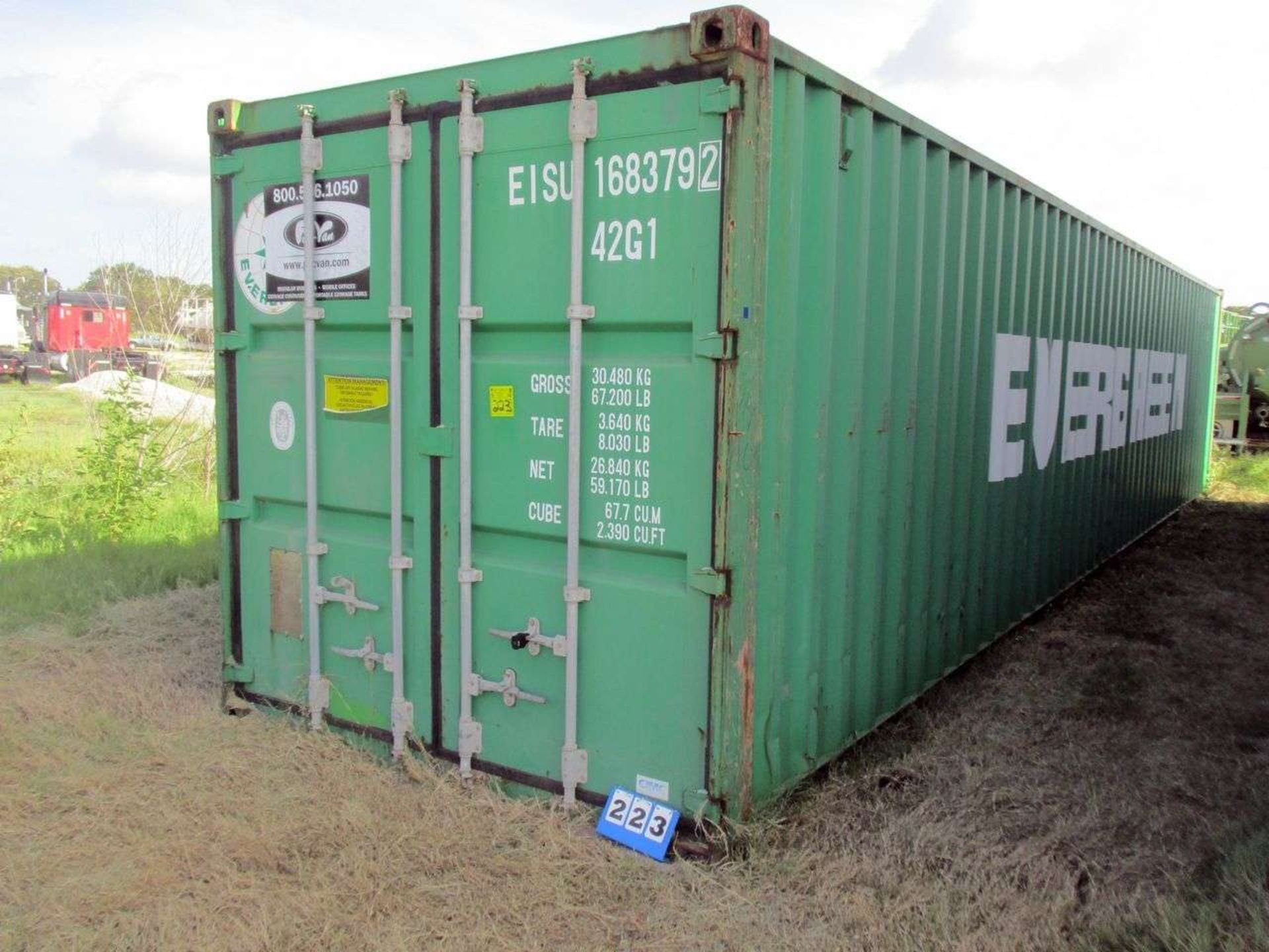 EMPTY CARGO CONTAINER